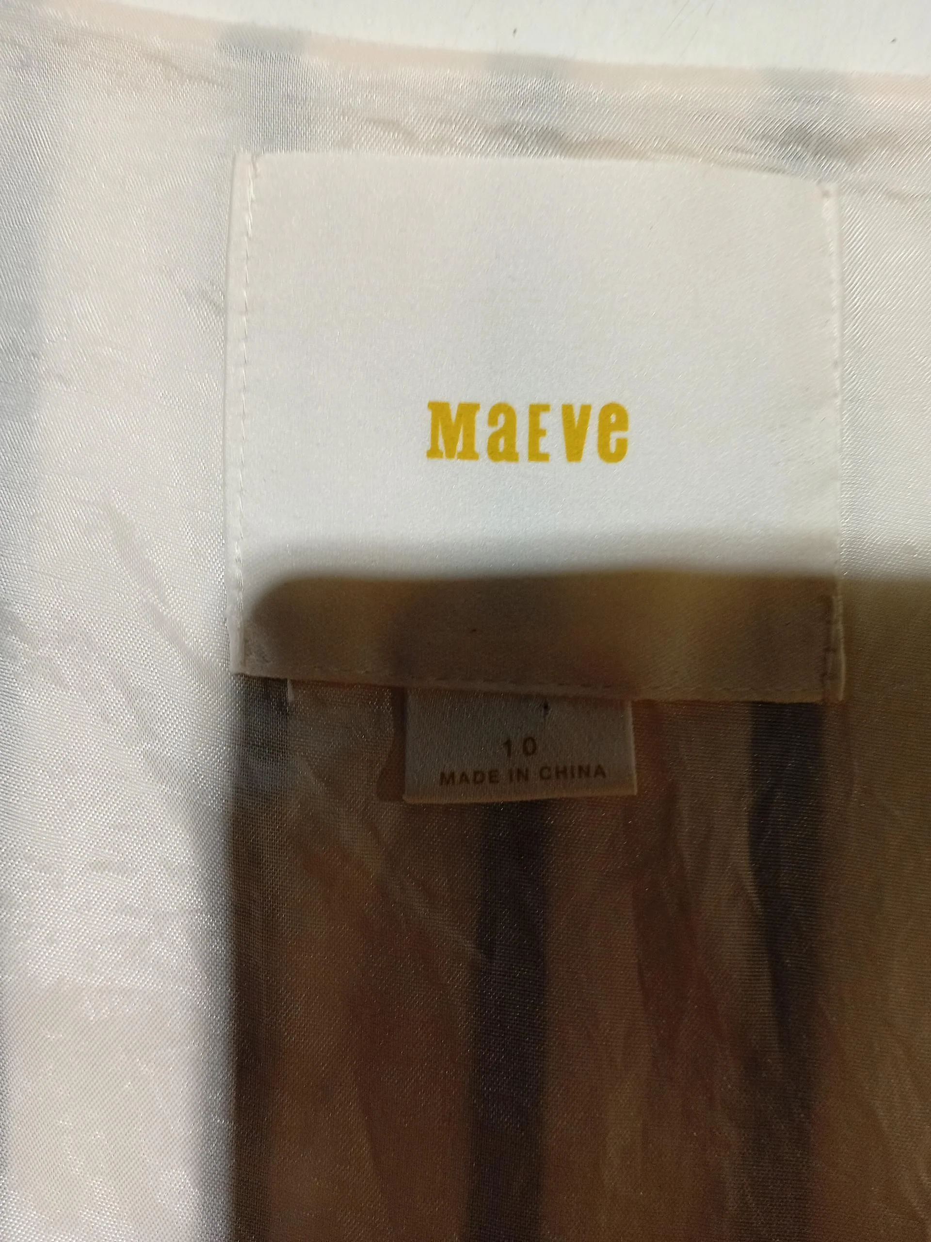 Maeve Skater Mini Dress UK10 in White - Image 5
