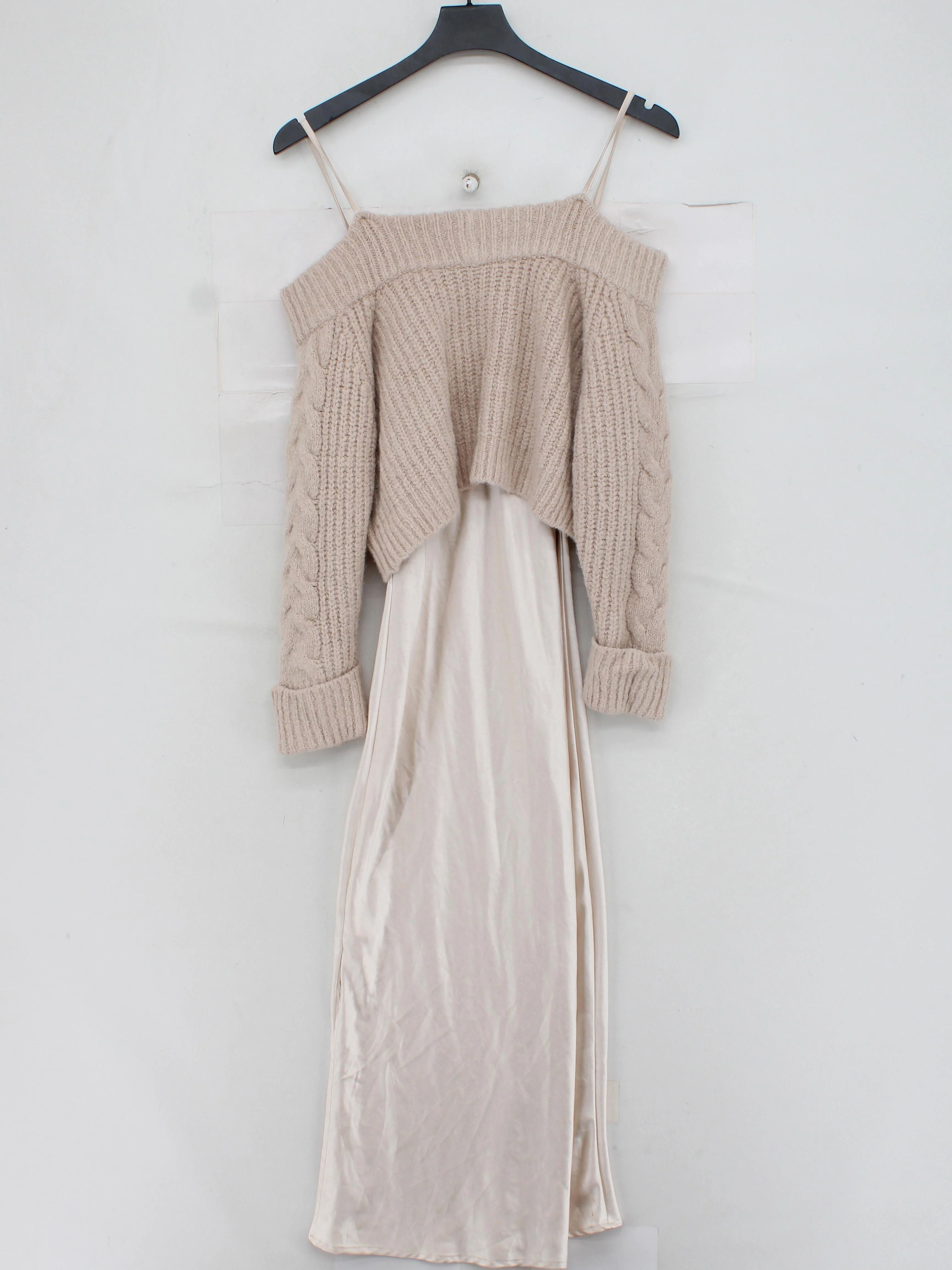 Maeve Slip Maxi Dress UK14 in Cream - Image 2