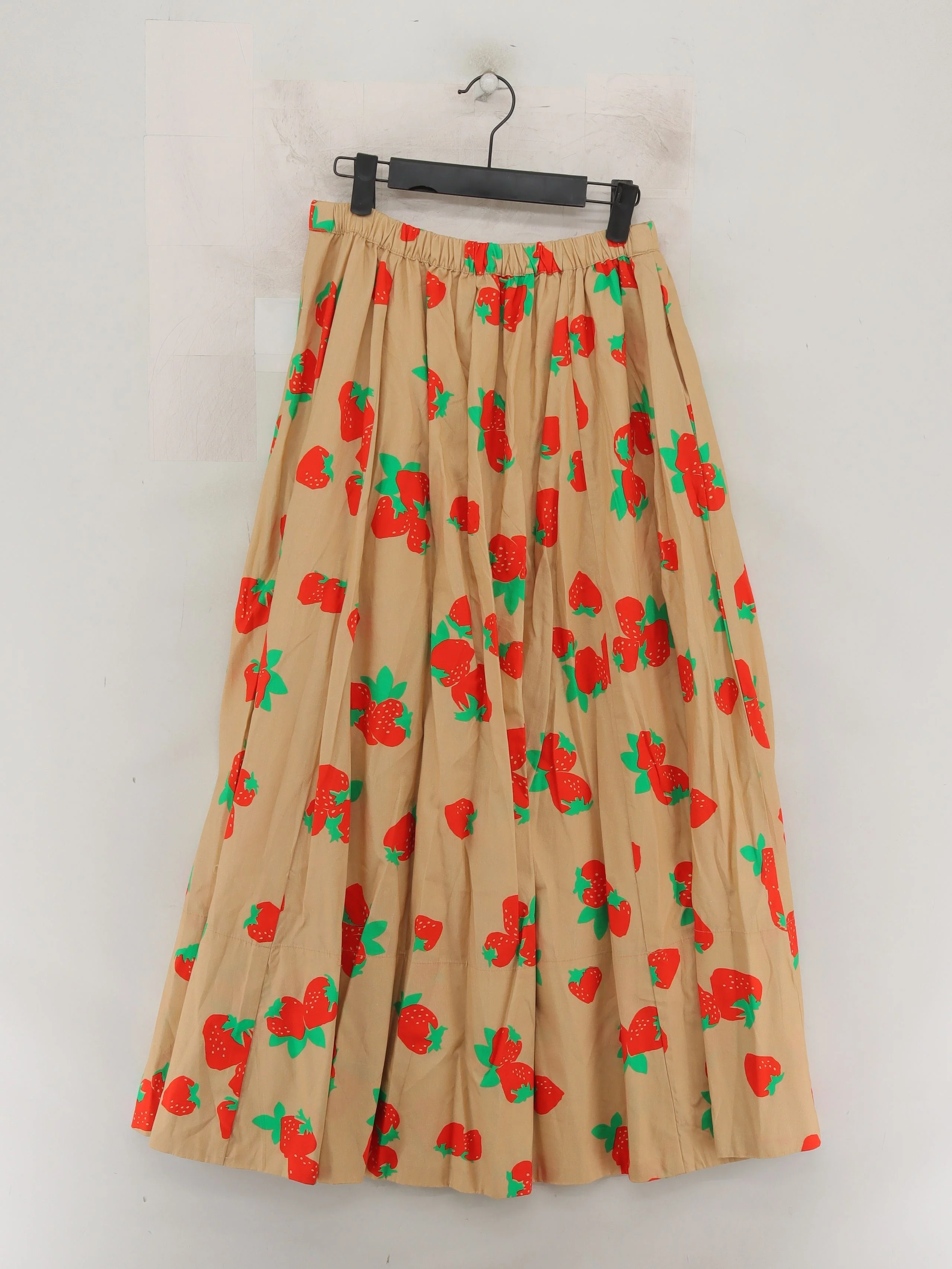 Maeve Women's Maxi Skirt S Tan Floral Cotton with Lyocell Modal Long Maxi - Image 2