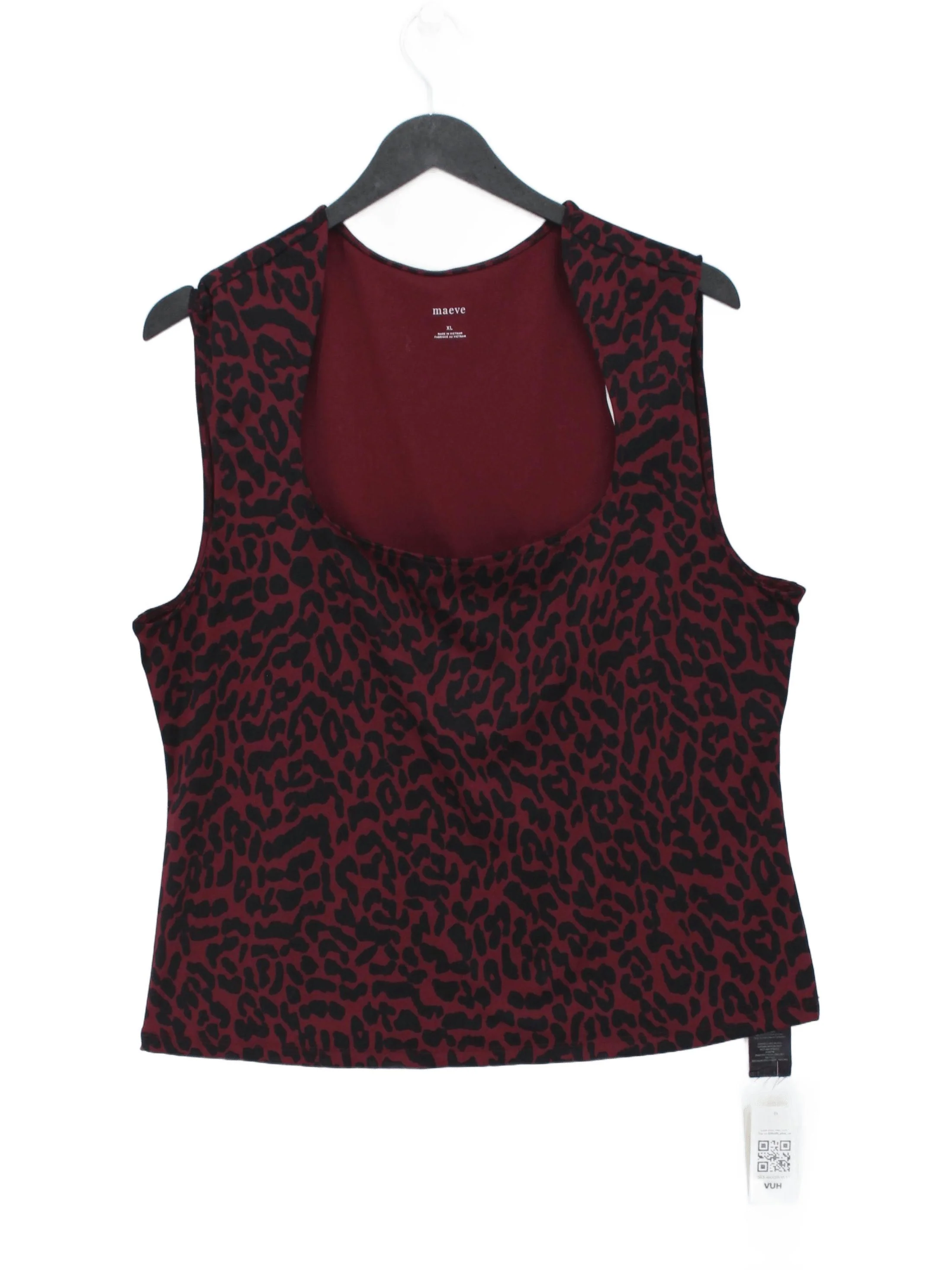 Maeve Women's Top XL Red Polyester with Elastane Basic