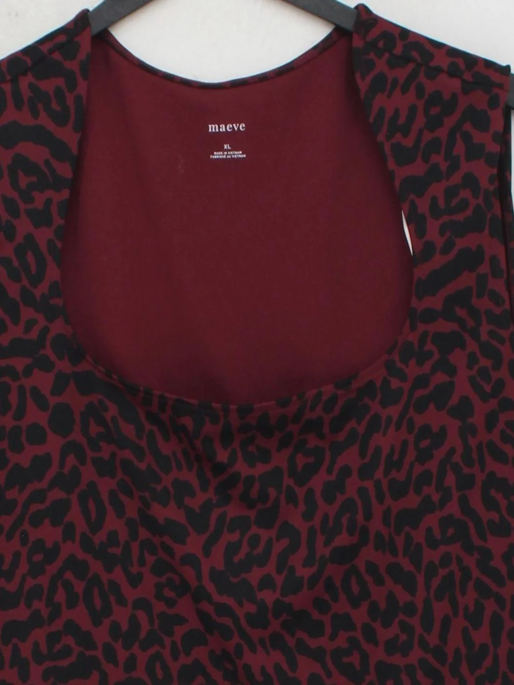 Maeve Women's Top XL Red Polyester with Elastane Basic - Image 3