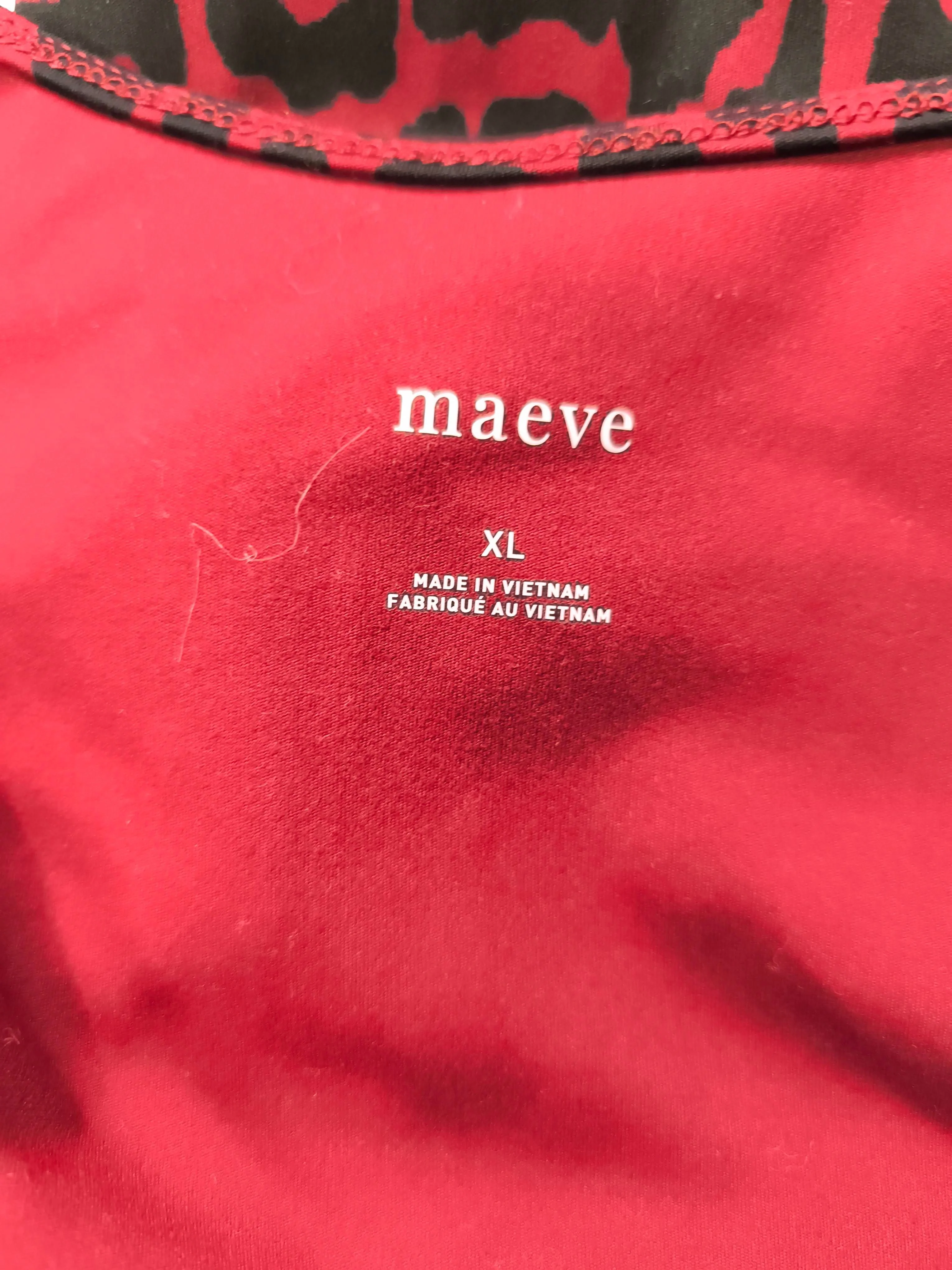 Maeve Women's Top XL Red Polyester with Elastane Basic - Image 5