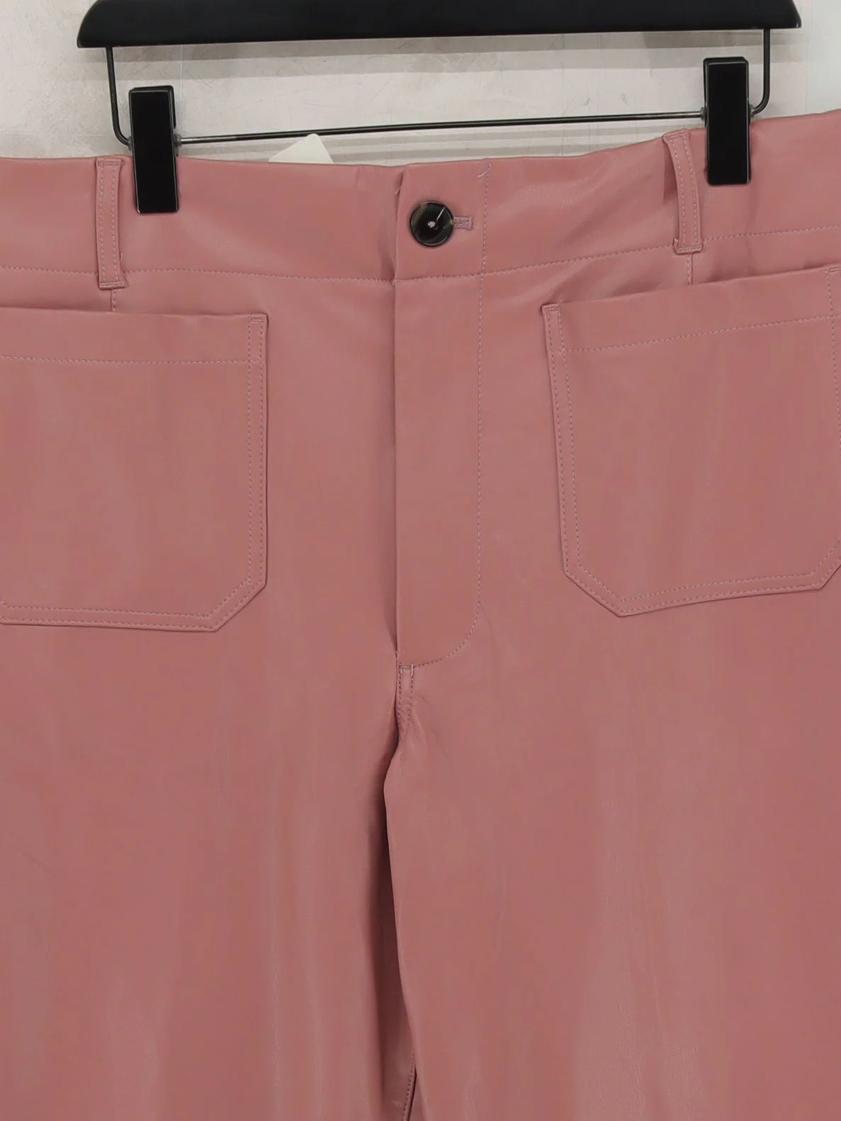 Maeve Women's Trousers UK 6 Pink Polyester with Viscose, Elastane Cropped - Image 3