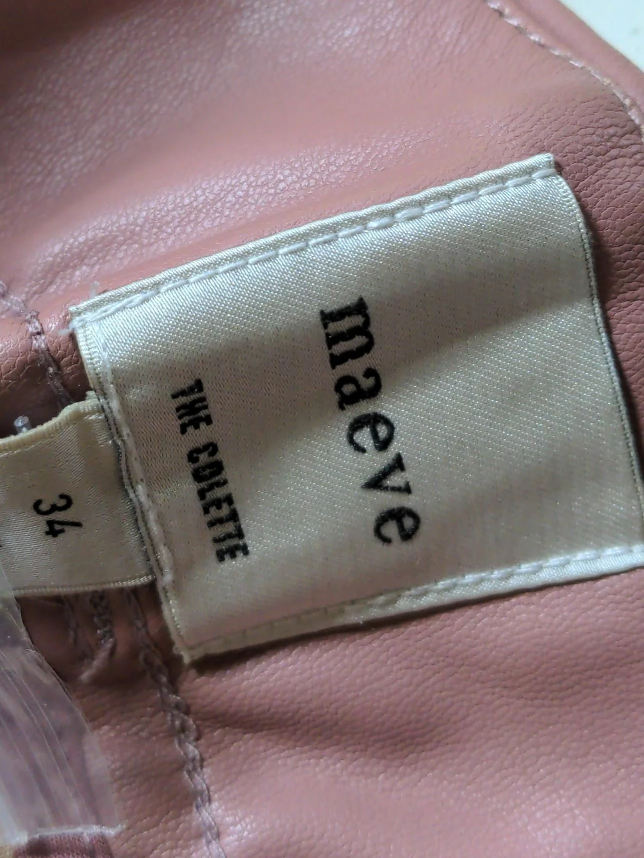 Maeve Women's Trousers UK 6 Pink Polyester with Viscose, Elastane Cropped - Image 5
