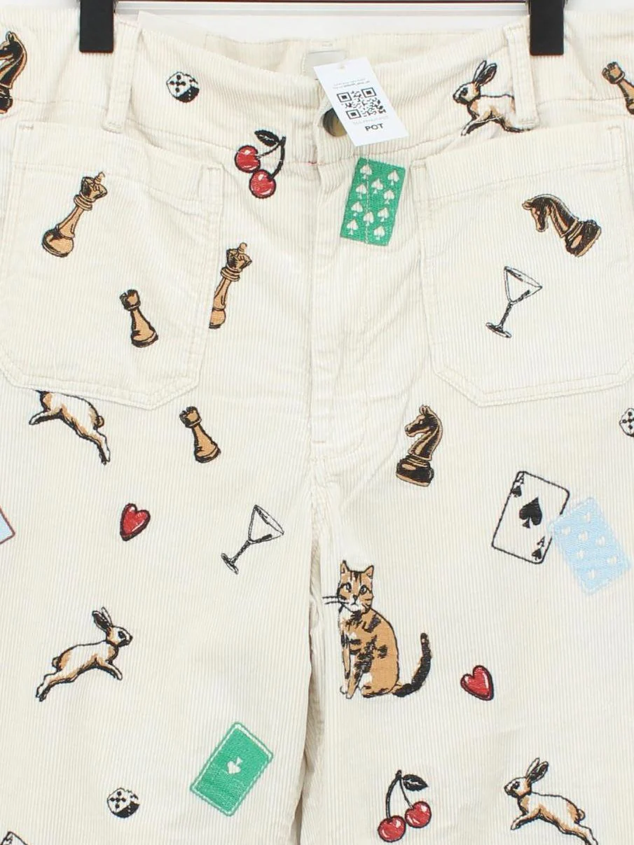 Maeve Women's Trousers W 33 in Cream Cotton New with tags - Image 3