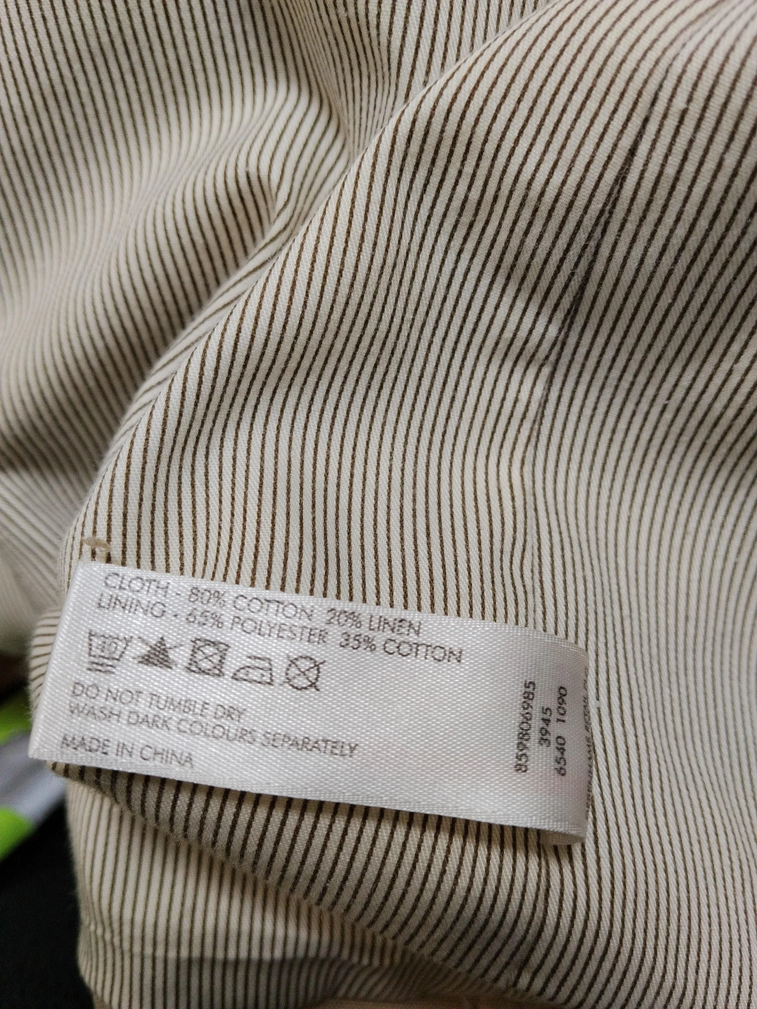 Maine Men's Blazer Chest: 42 in Tan Cotton with Linen Overcoat - Image 6