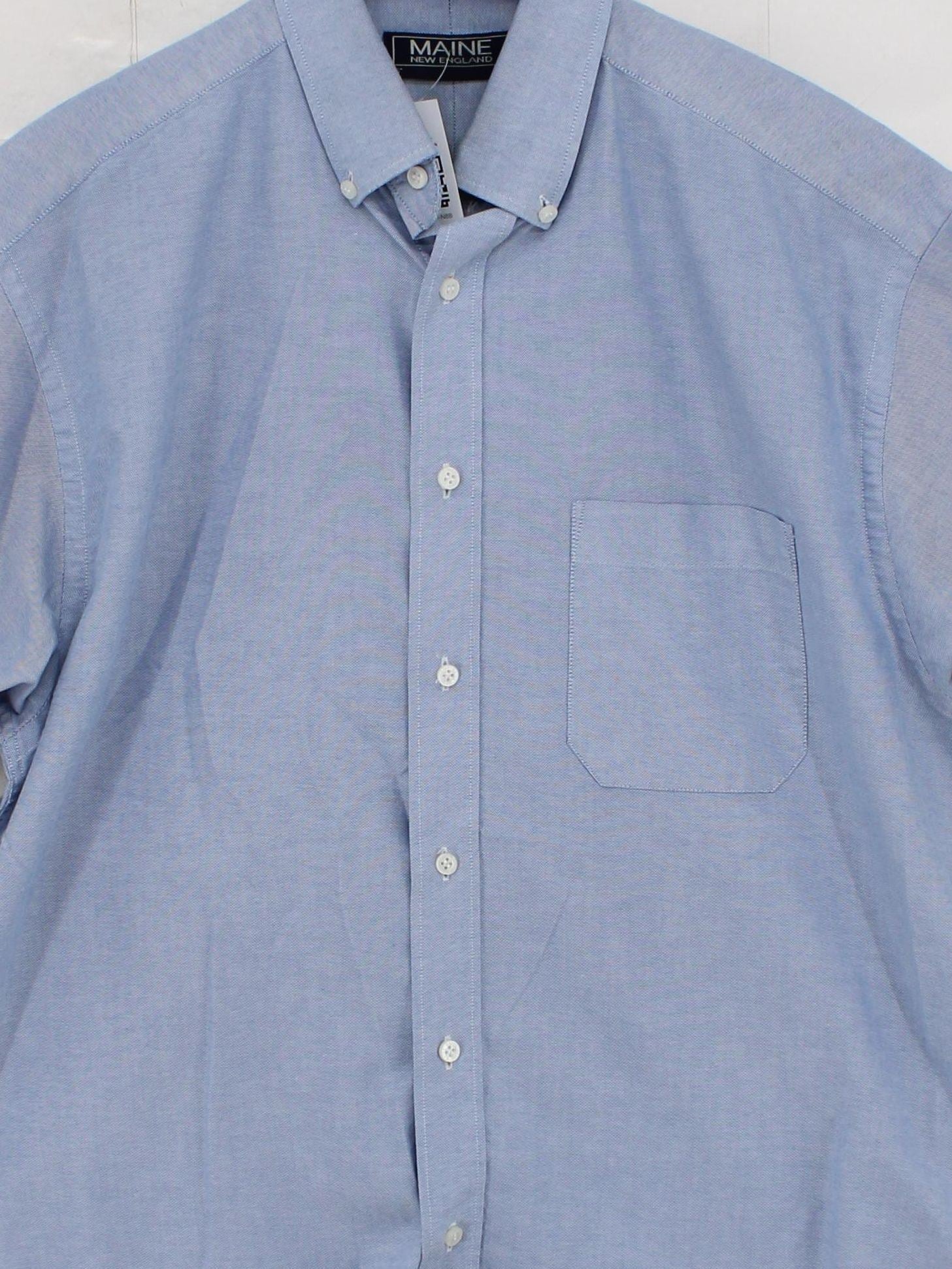 Maine Men's Shirt Chest: 41 in Blue Cotton with Polyester Basic - Image 3