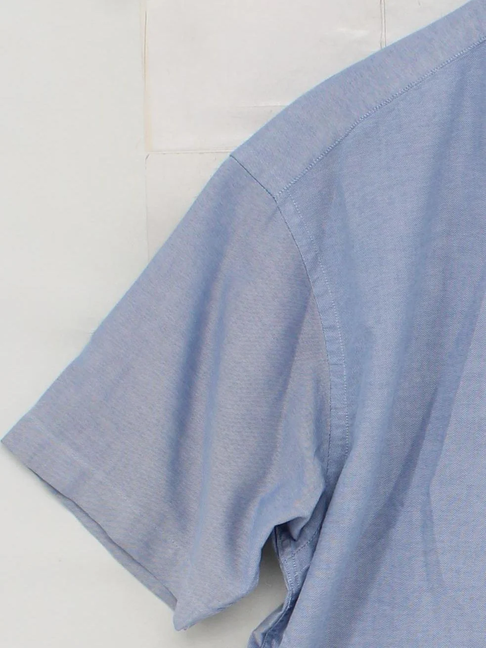 Maine Men's Shirt Chest: 41 in Blue Cotton with Polyester Basic - Image 4