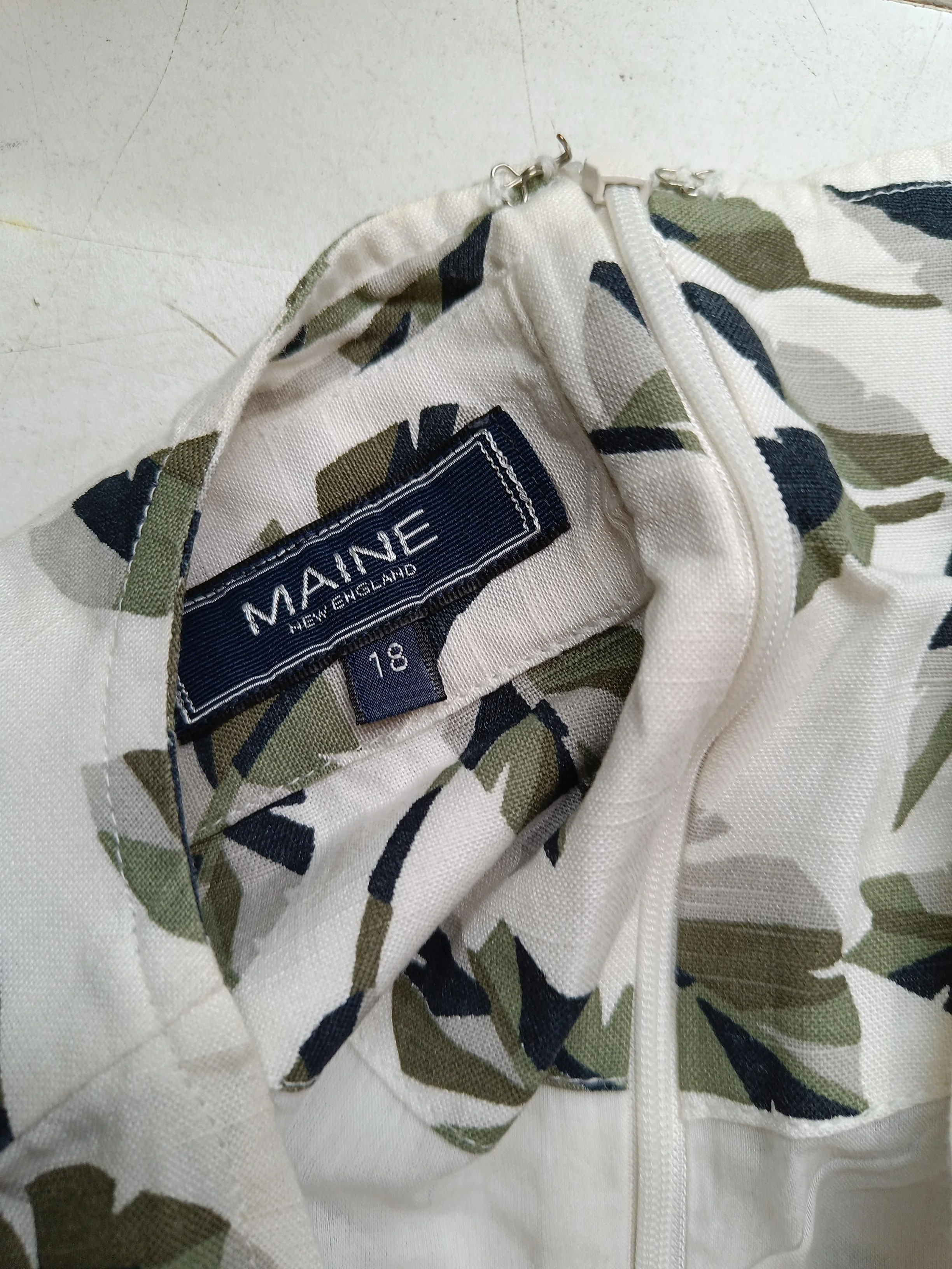 Maine Skater Mini Dress UK18 in White - Image 5