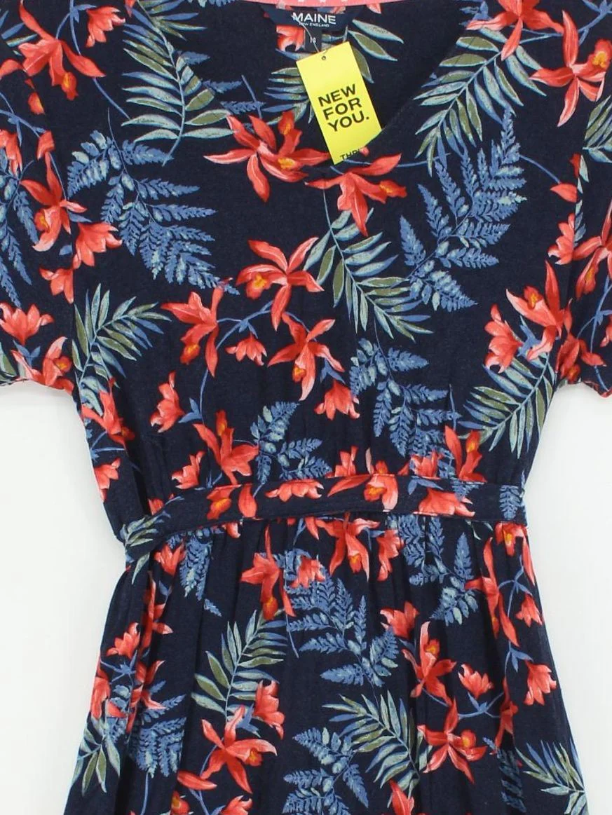 Maine T-Shirt Mini Dress UK14 in Blue - Image 3