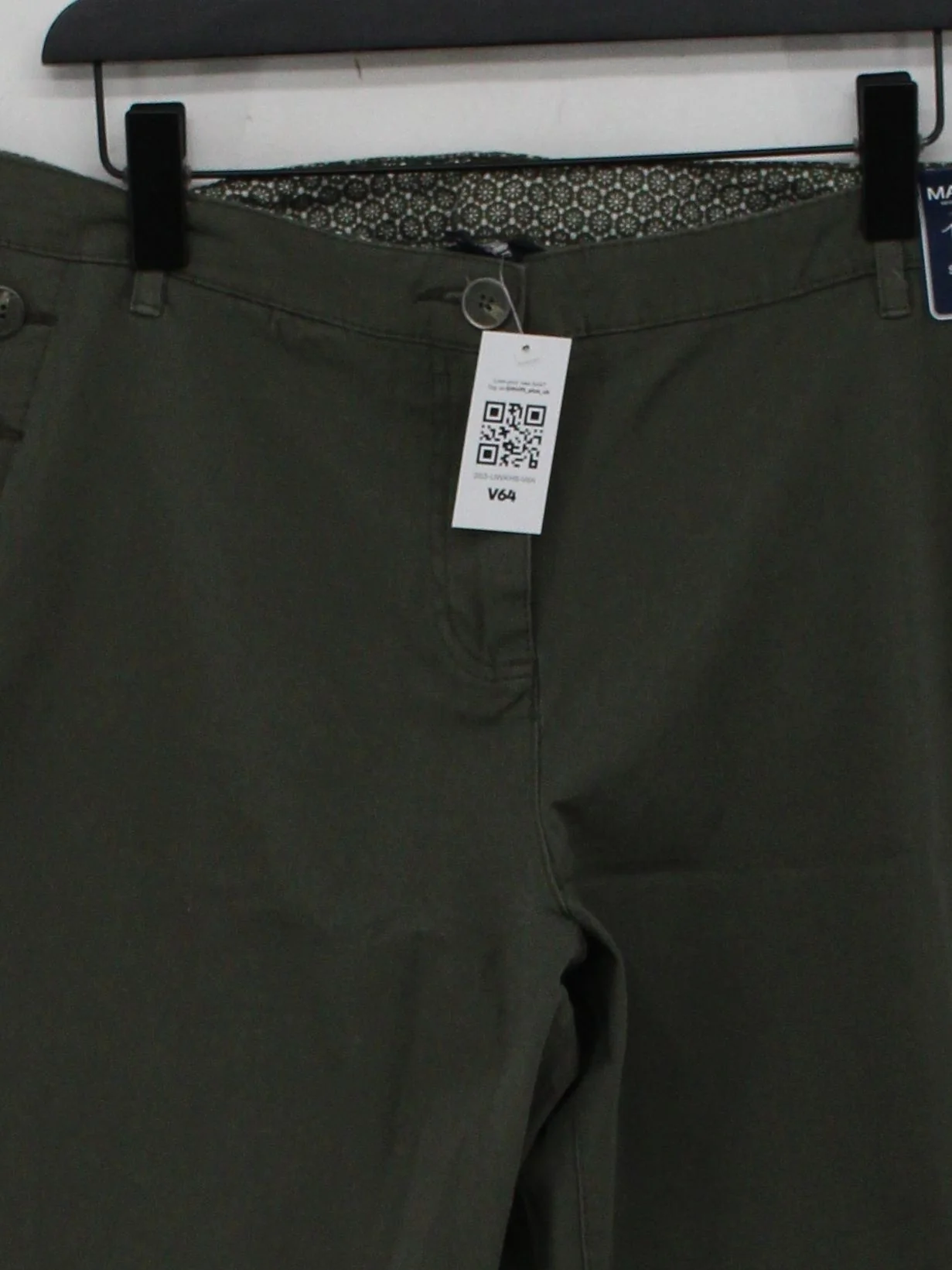 Maine Women's Shorts UK 18 Green Cotton with Elastane Sweat - Image 3