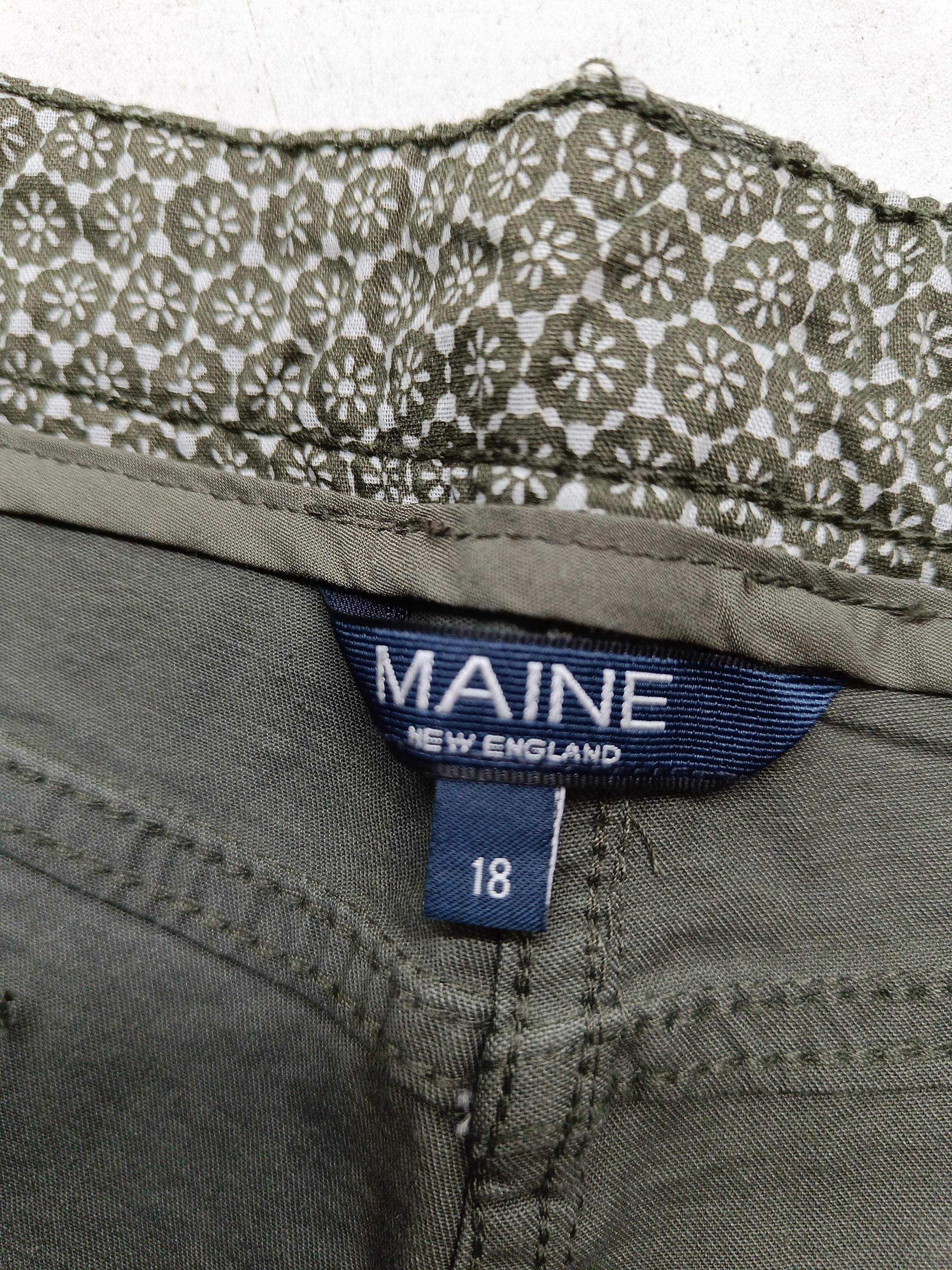 Maine Women's Shorts UK 18 Green Cotton with Elastane Sweat - Image 5