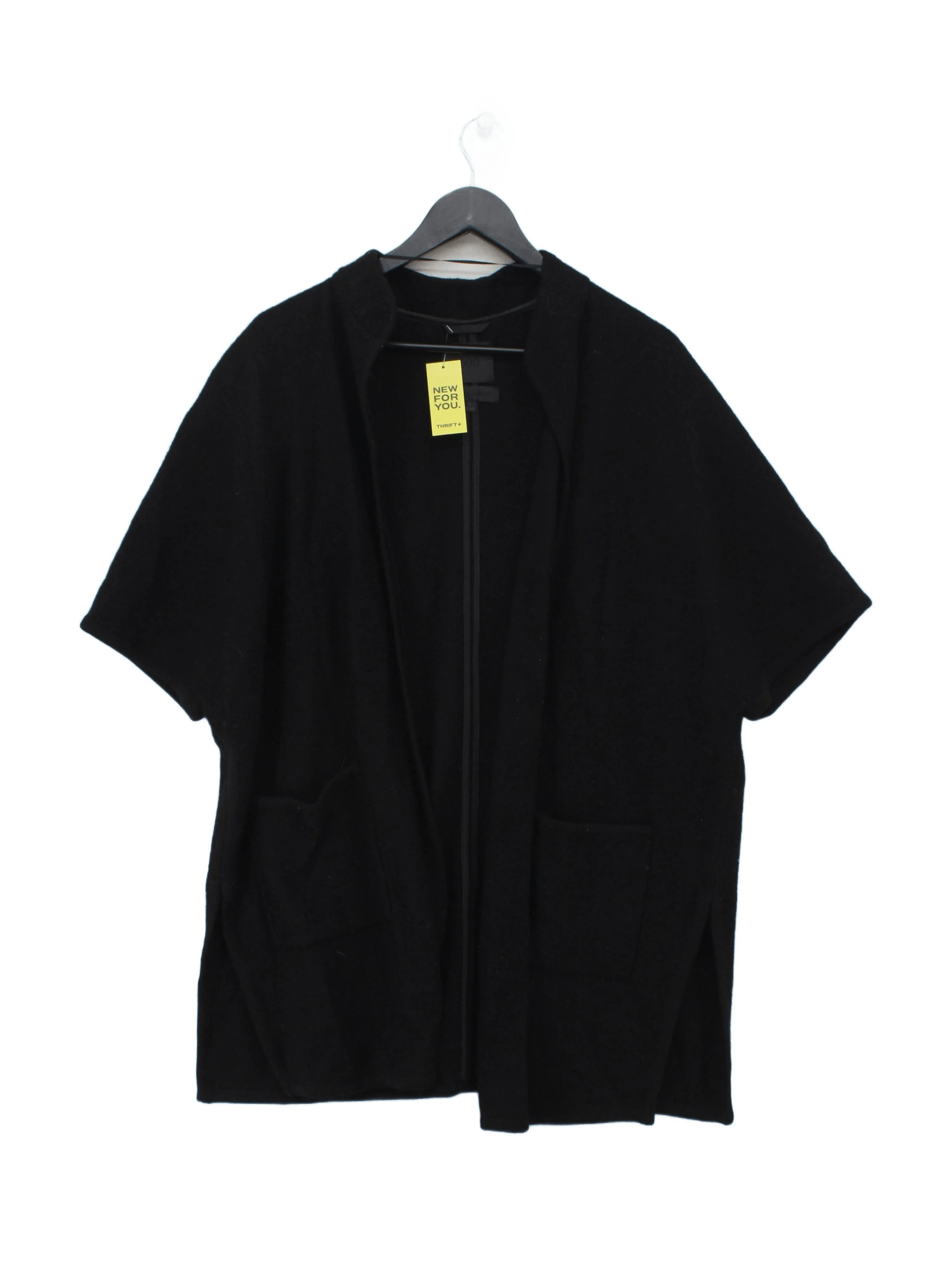 Maison Cinqcent Women's Cardigan M Black 100% Wool Round Neck Cardigan