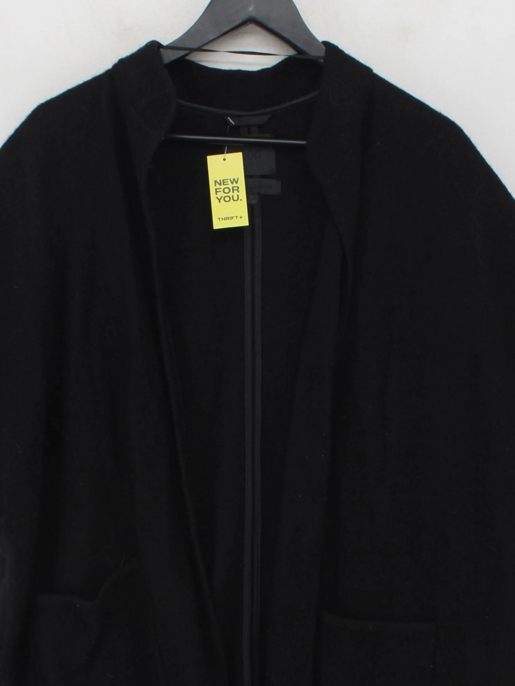 Maison Cinqcent Women's Cardigan M Black 100% Wool Round Neck Cardigan - Image 3