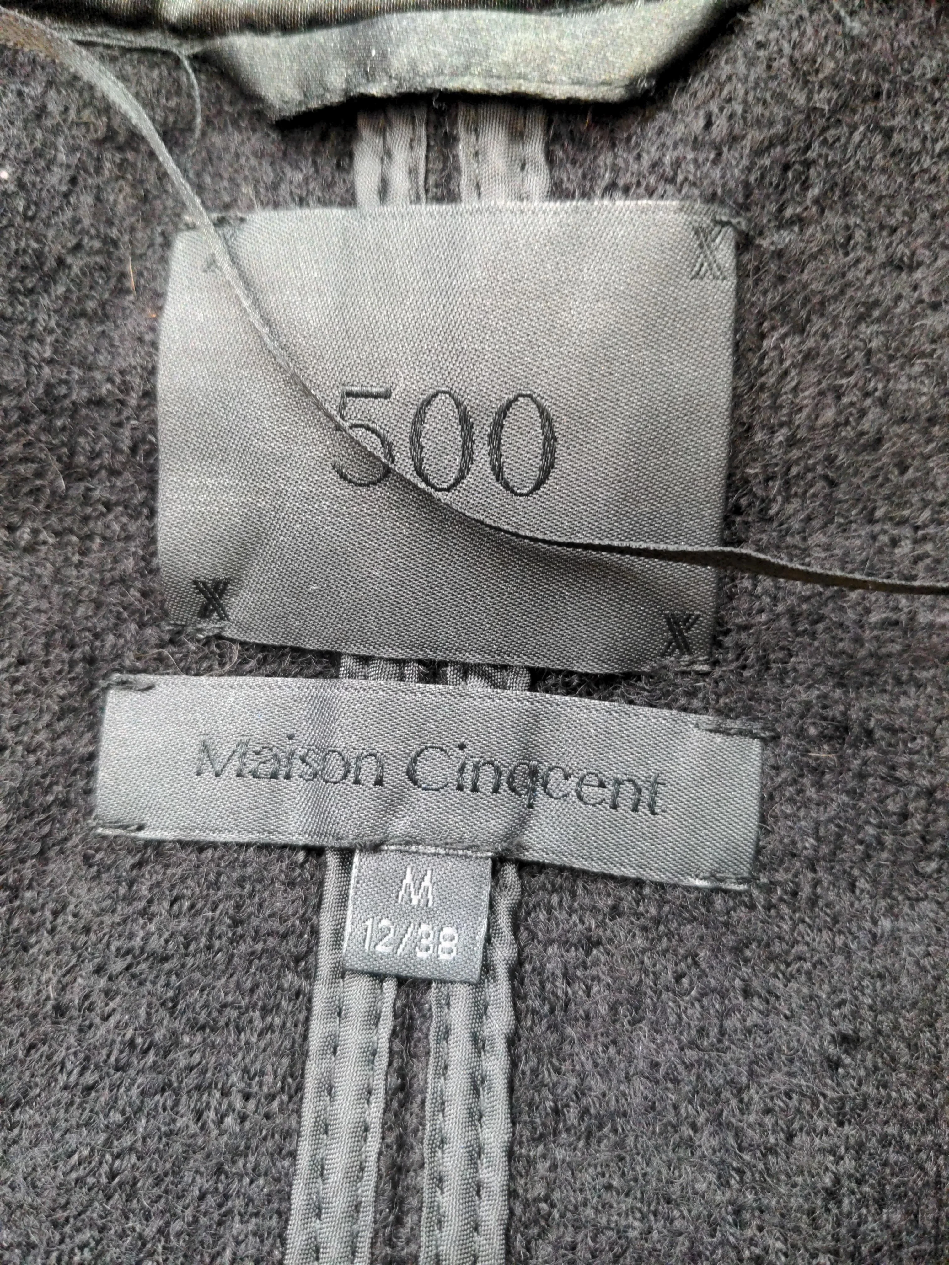 Maison Cinqcent Women's Cardigan M Black 100% Wool Round Neck Cardigan - Image 6