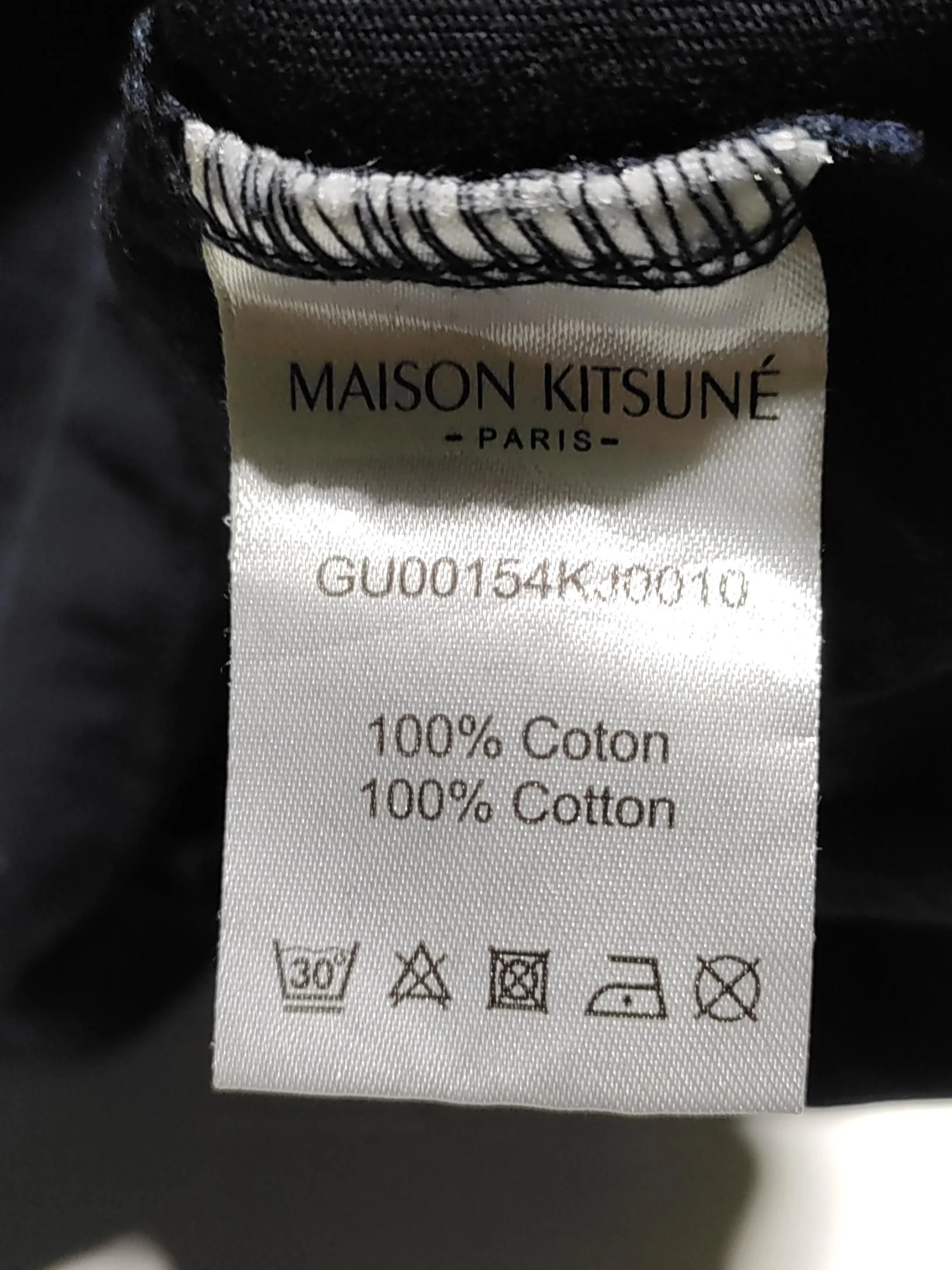 Maison Kitsuné Men's T-Shirt S Blue 100% Cotton Basic - Image 6