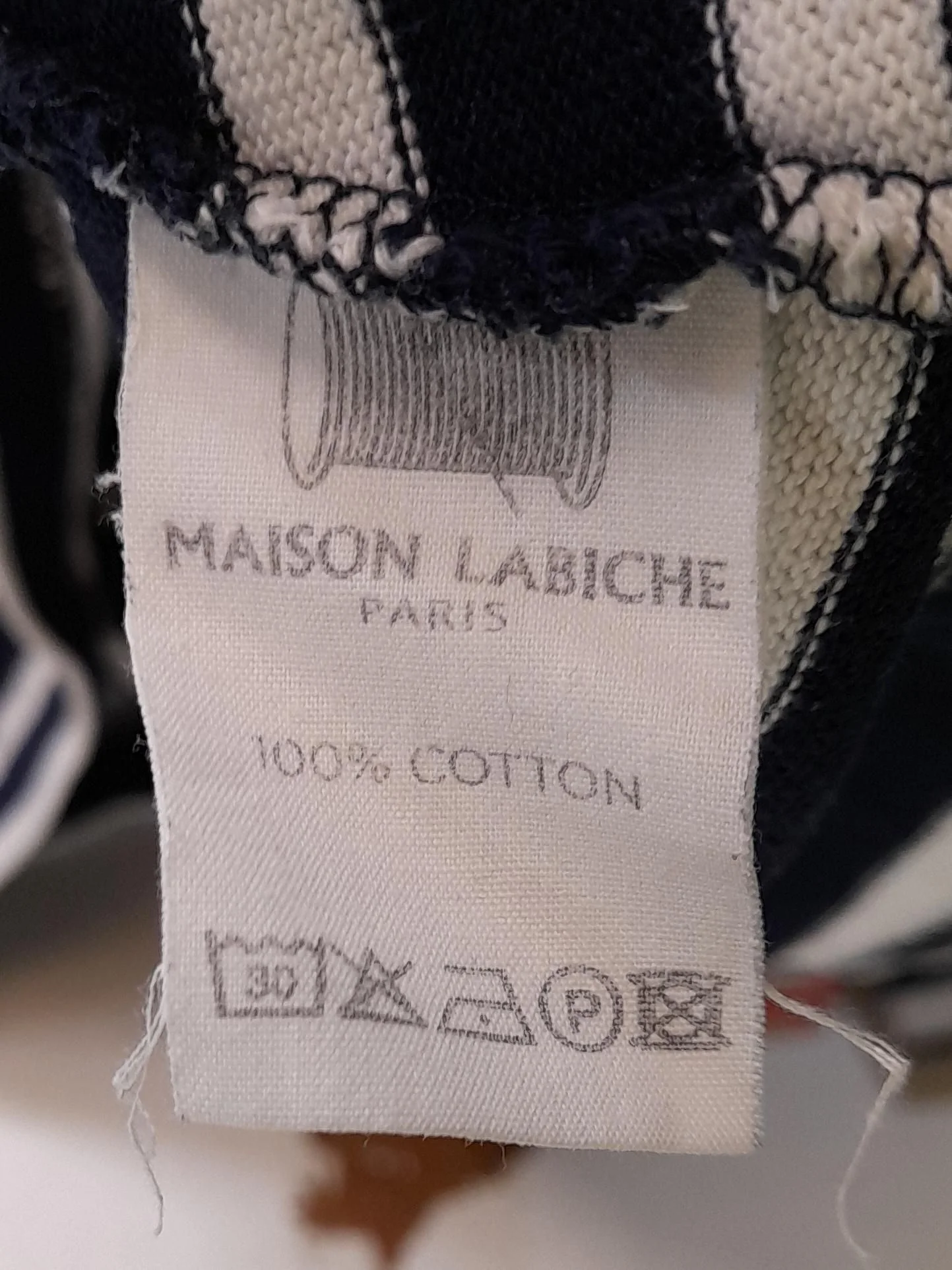Maison Labiche Women's T-Shirt L Blue 100% Cotton Basic - Image 7
