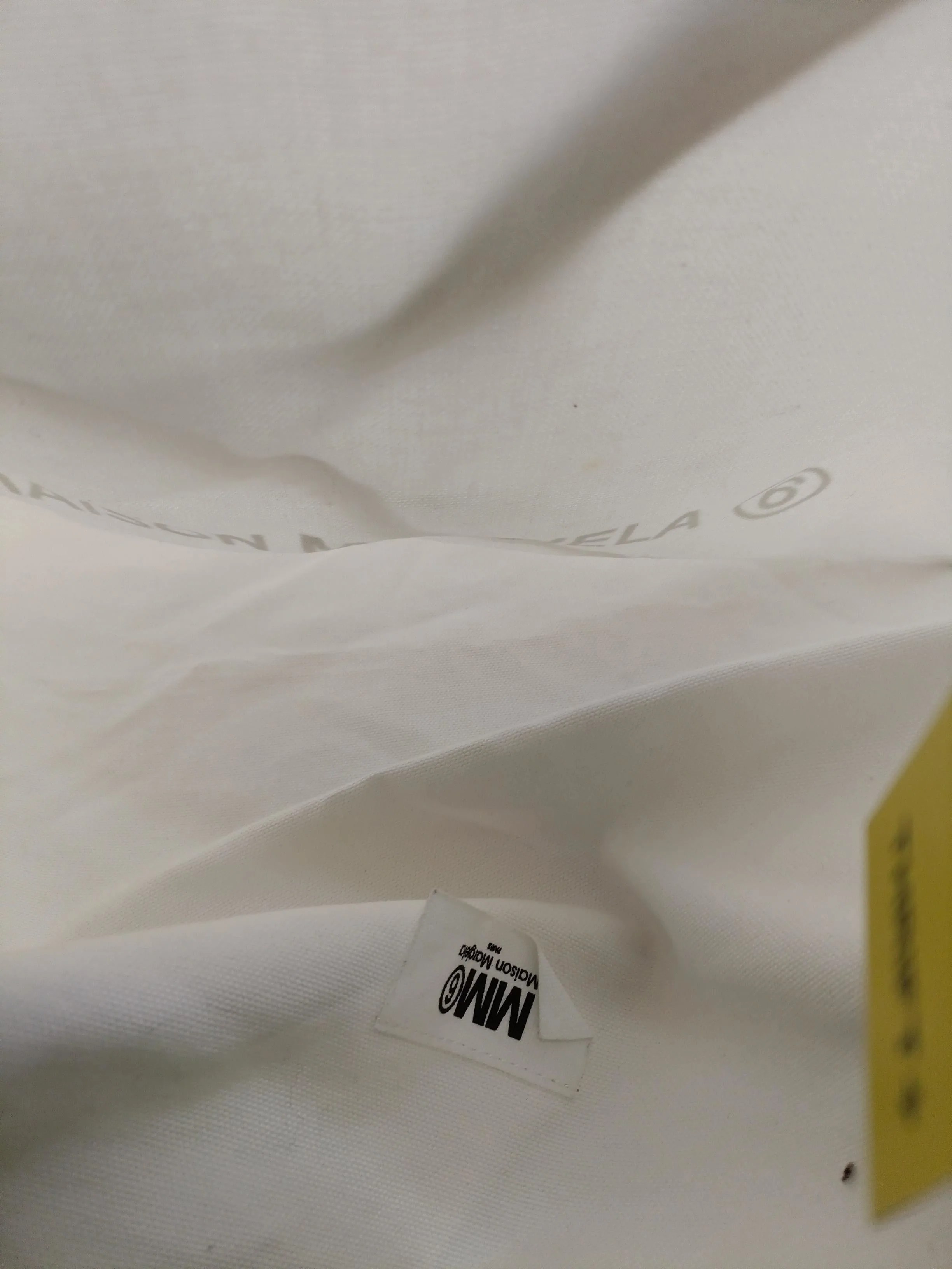 Maison Margiela Men's Bag White 100% Cotton Tote - Image 4