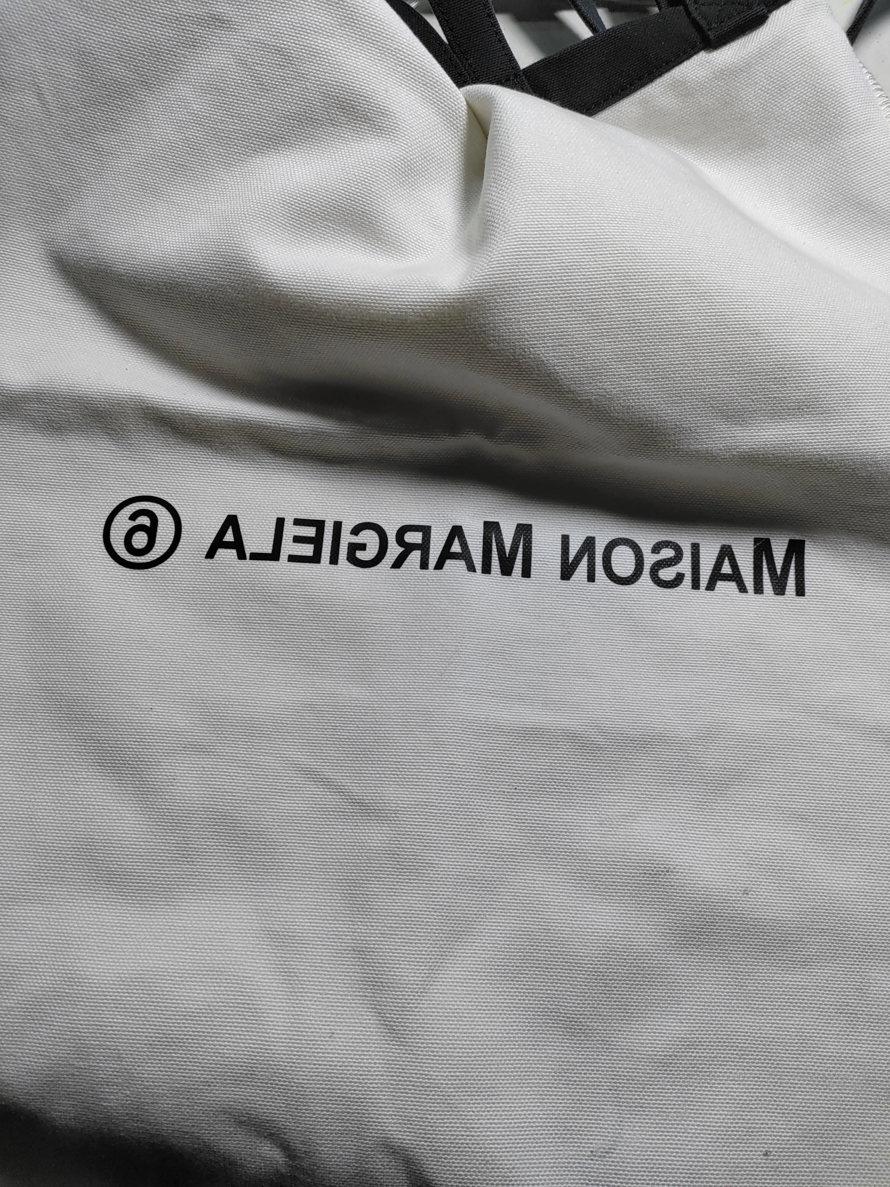 Maison Margiela Men's Bag White 100% Cotton Tote - Image 6