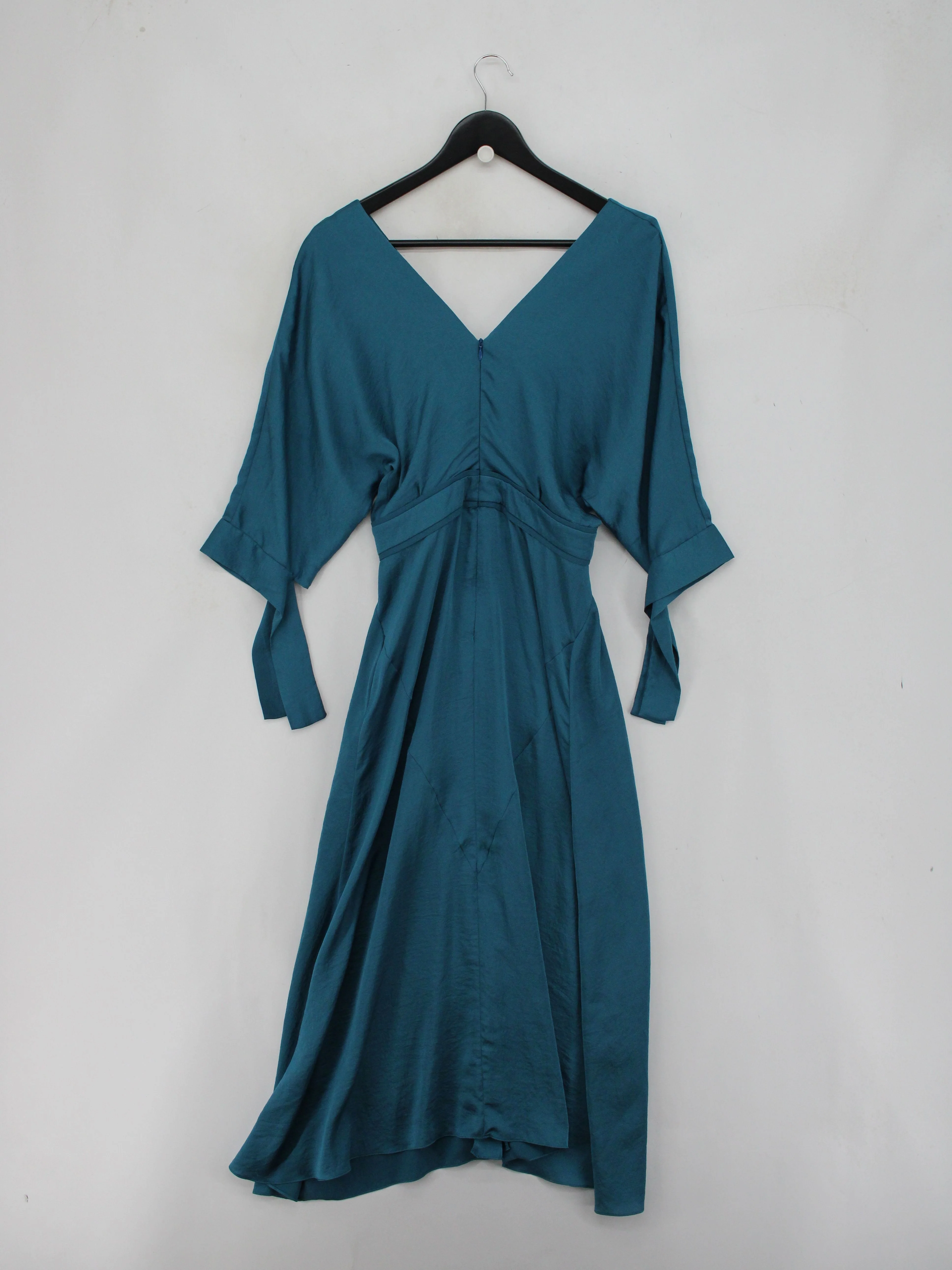 Maje A-Line Midi Dress UK6 in Blue - Image 2