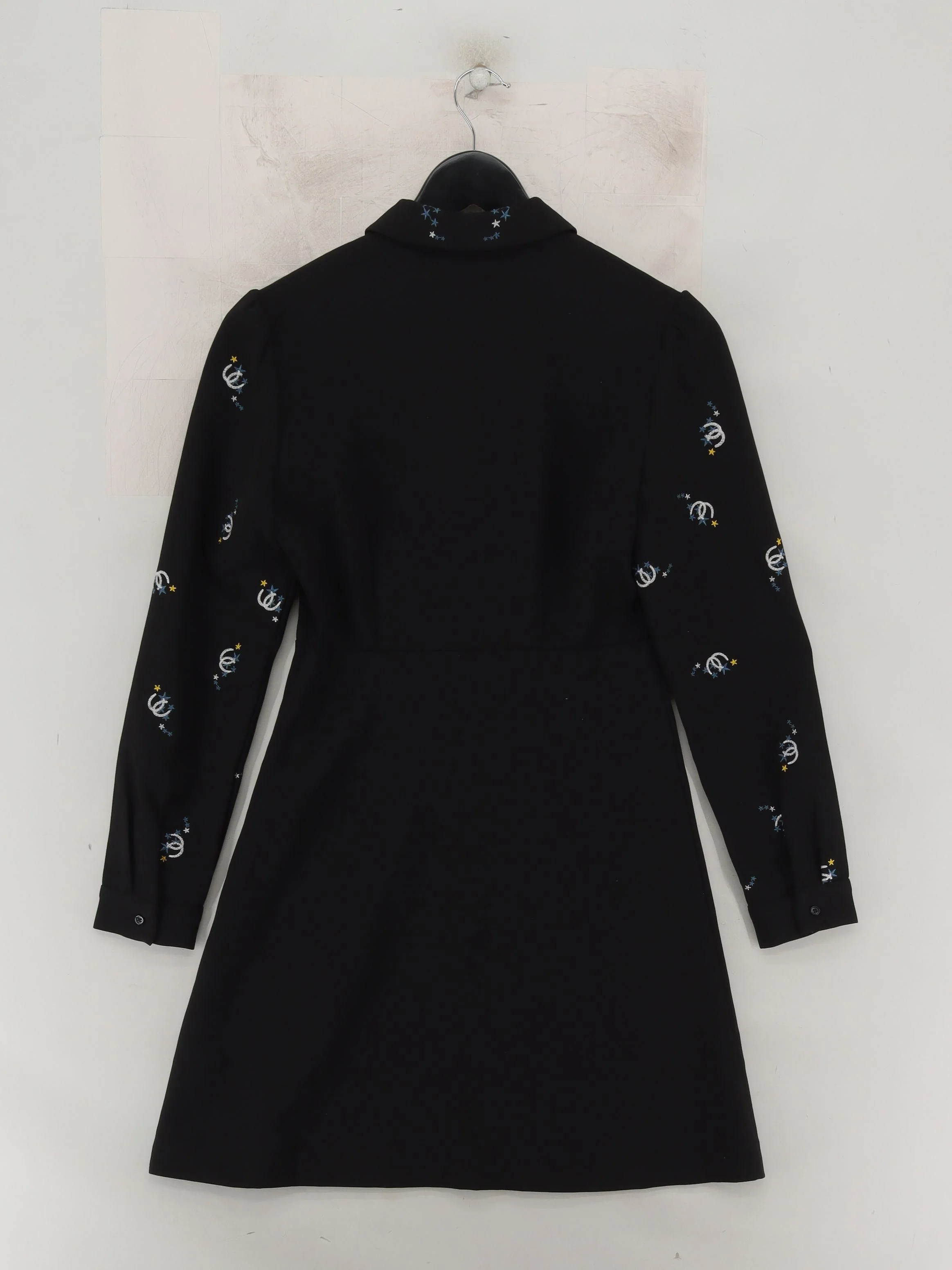 Maje A-Line Mini Dress S in Black - Image 2