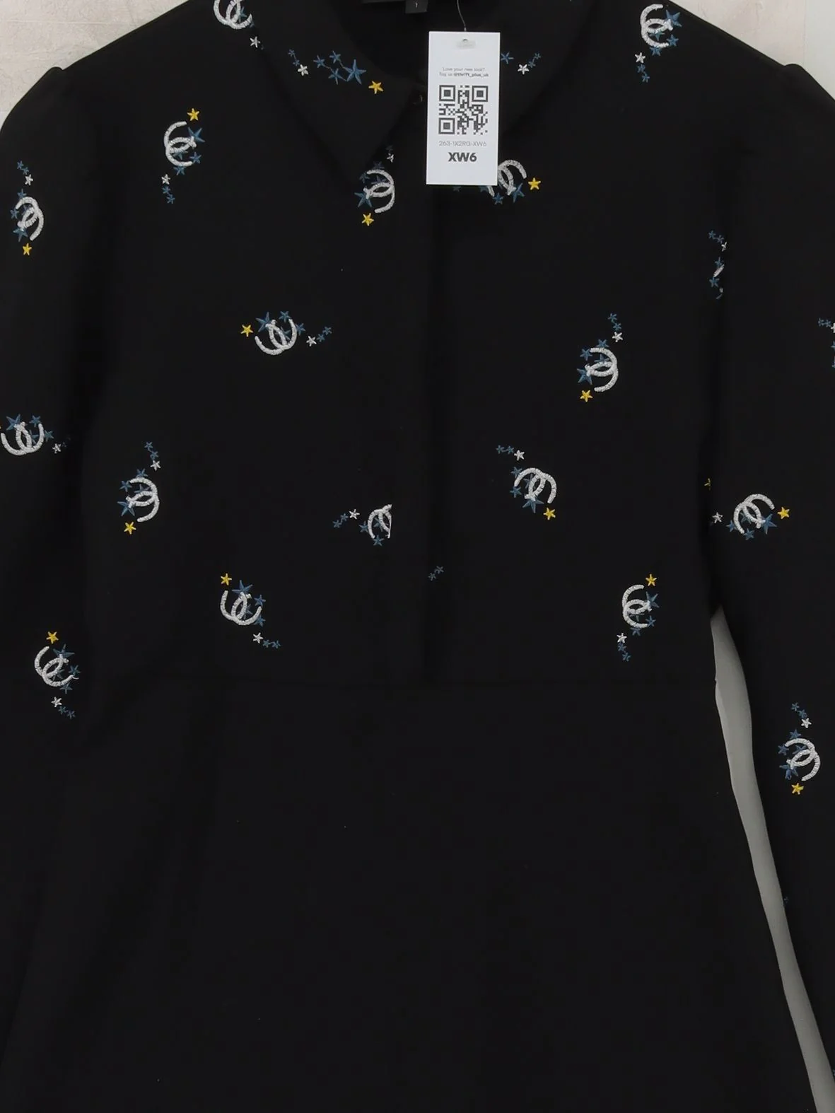 Maje A-Line Mini Dress S in Black - Image 3