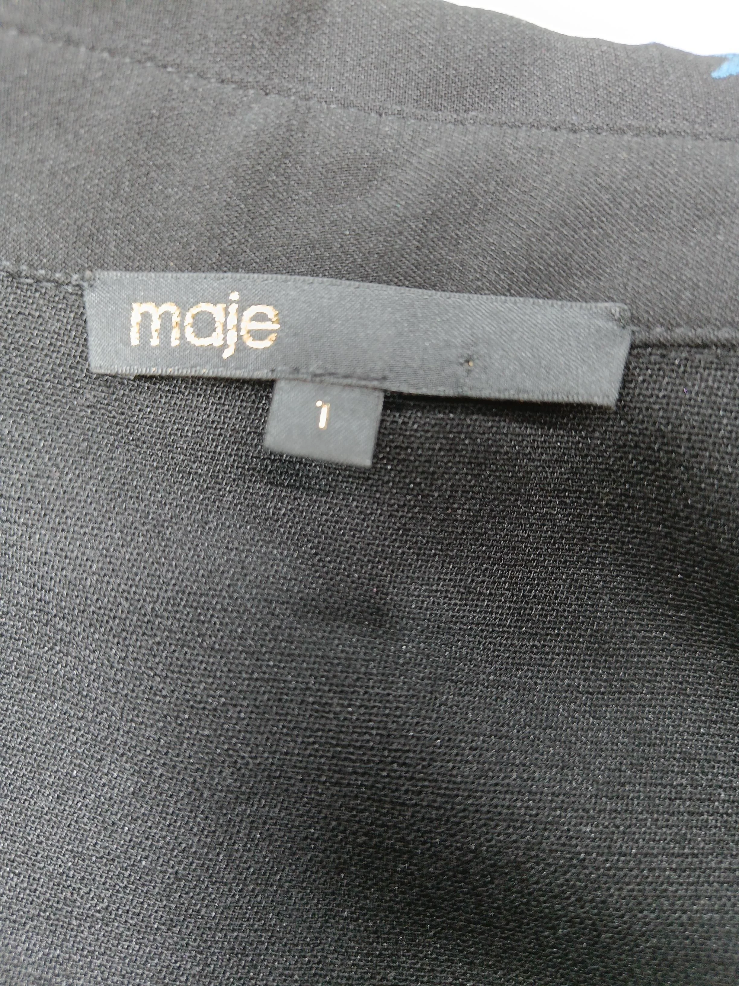 Maje A-Line Mini Dress S in Black - Image 5