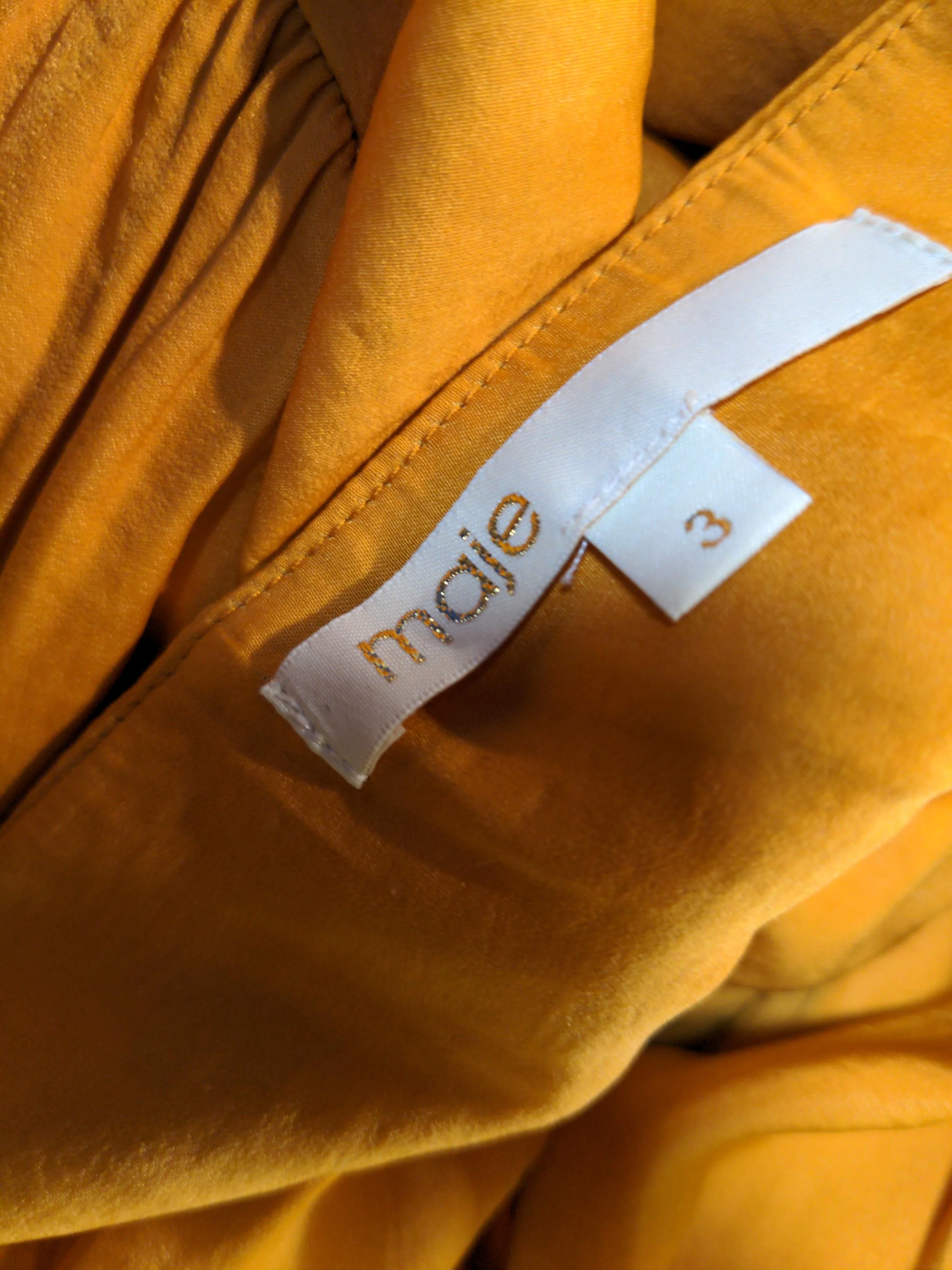 Maje Maxi Dress L in Orange - Image 5