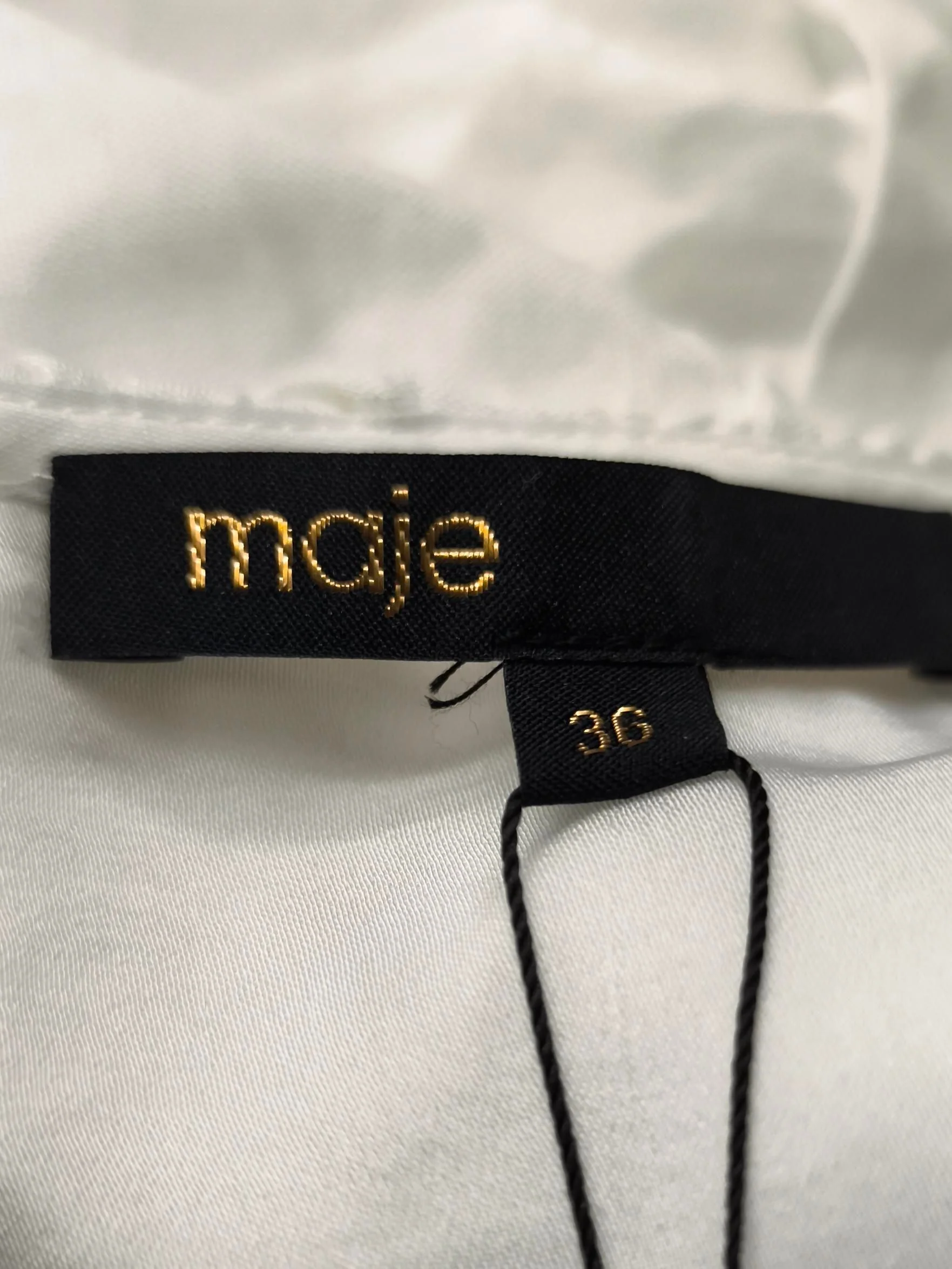 Maje Mini Dress in White - Image 5