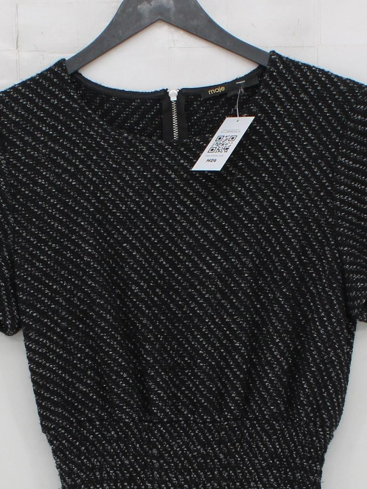 Maje Mini Dress UK2 in Black - Image 3