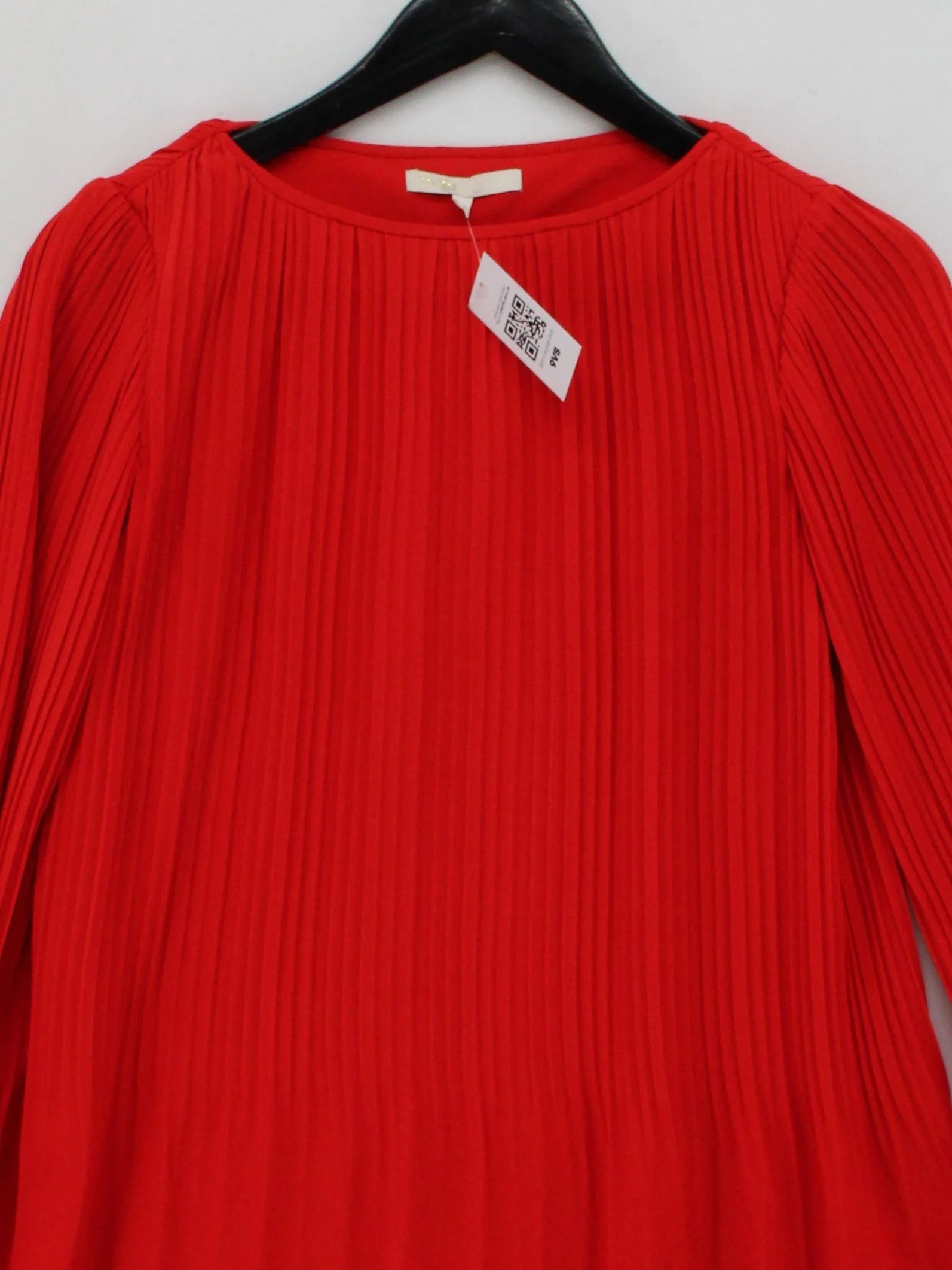 Maje Shirt Mini Dress S in Red - Image 3