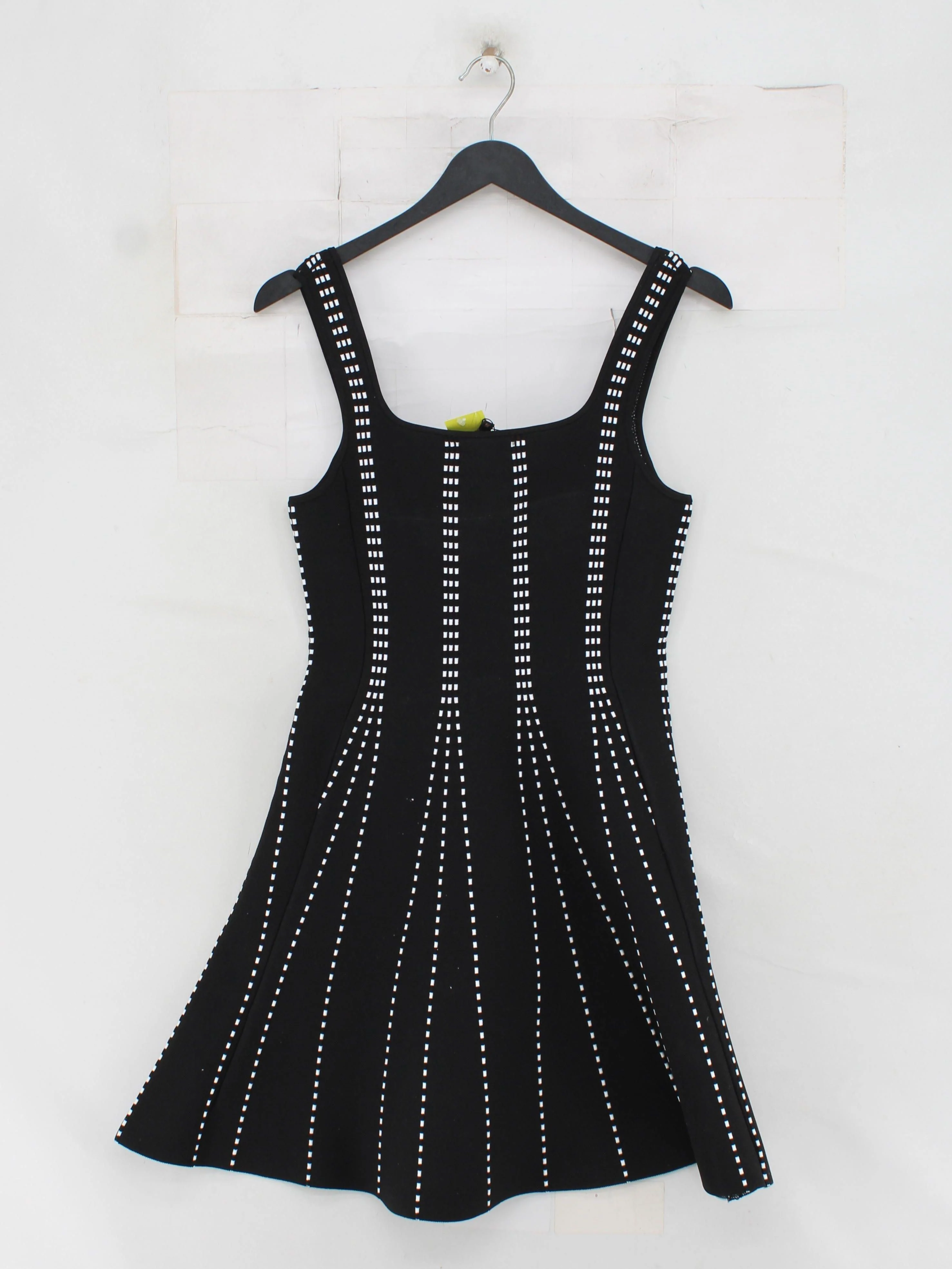 Maje Skater Mini Dress in Black - Image 2