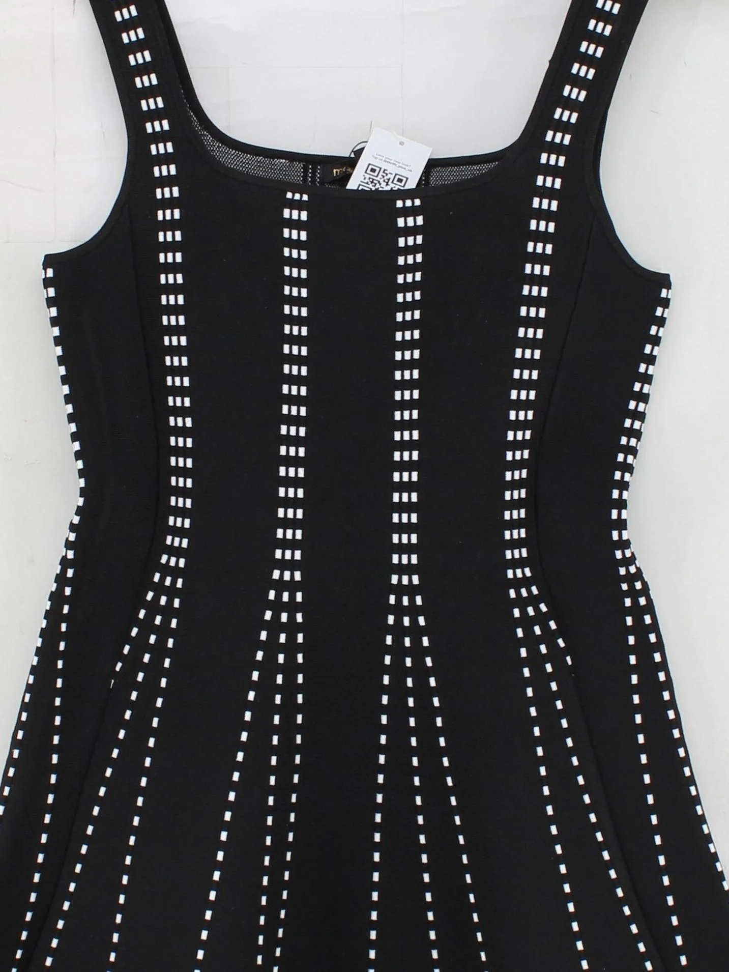 Maje Skater Mini Dress in Black - Image 3