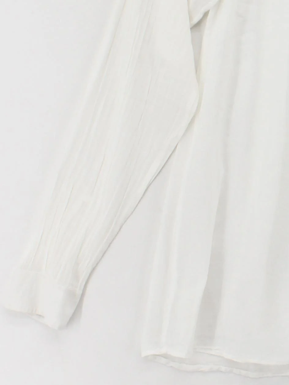 Maje Women's Blouse M White 100% Other Long Sleeve V-Neck Basic - Image 4