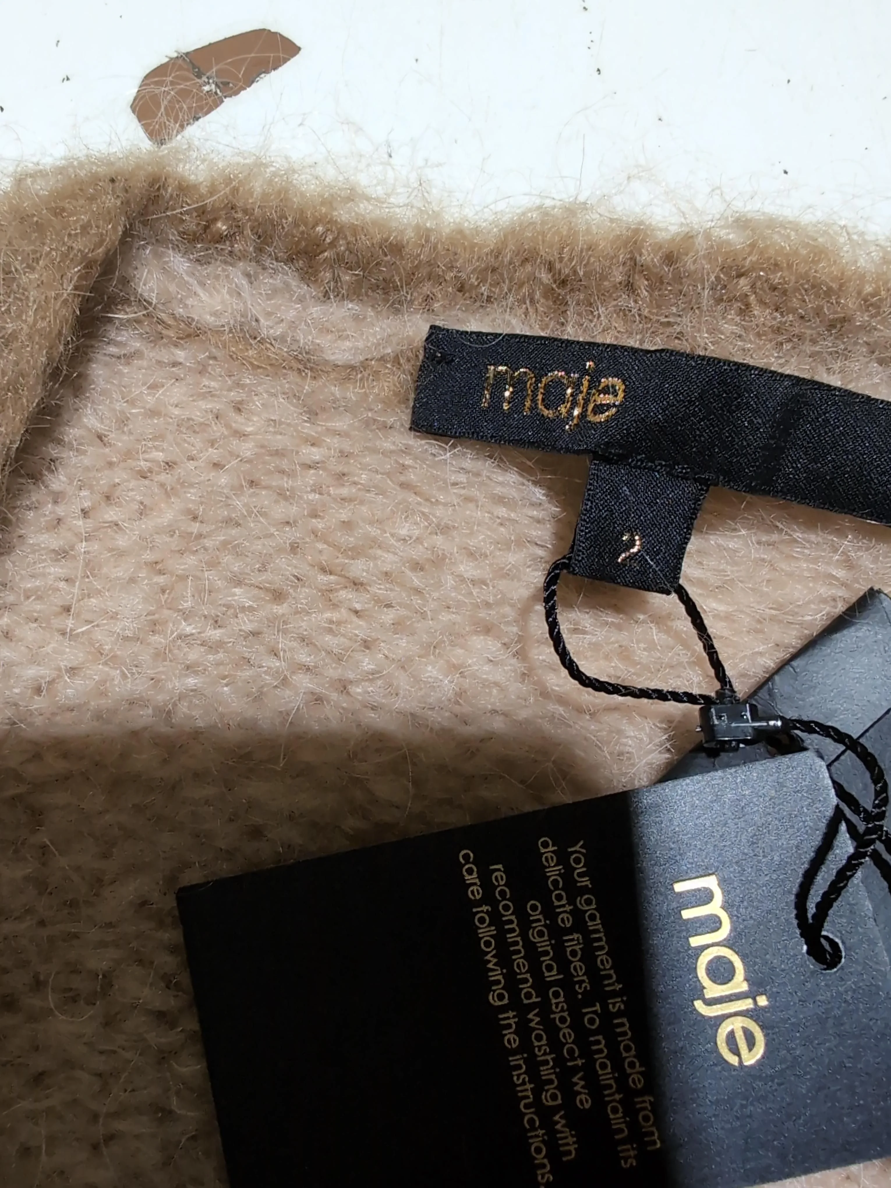 Maje Women's Cardigan UK 10 Multi Mohair New with tags - Image 5