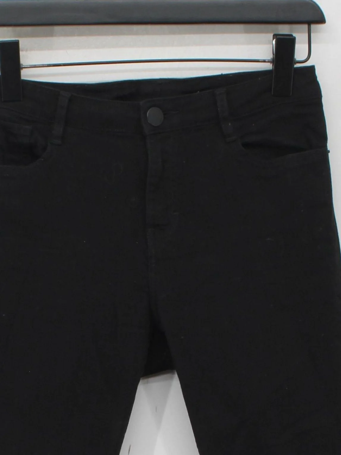 Maje Women's Jeans W 28 in Black Cotton with Polyester, Elastane Flared - Image 3