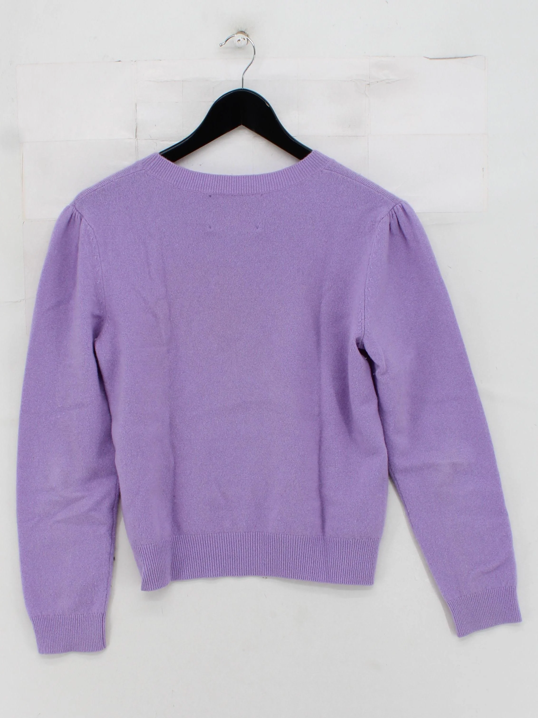 Maje Women's Jumper UK 10 Purple Cashmere with Polyamide, Elastane Pullover - Image 2