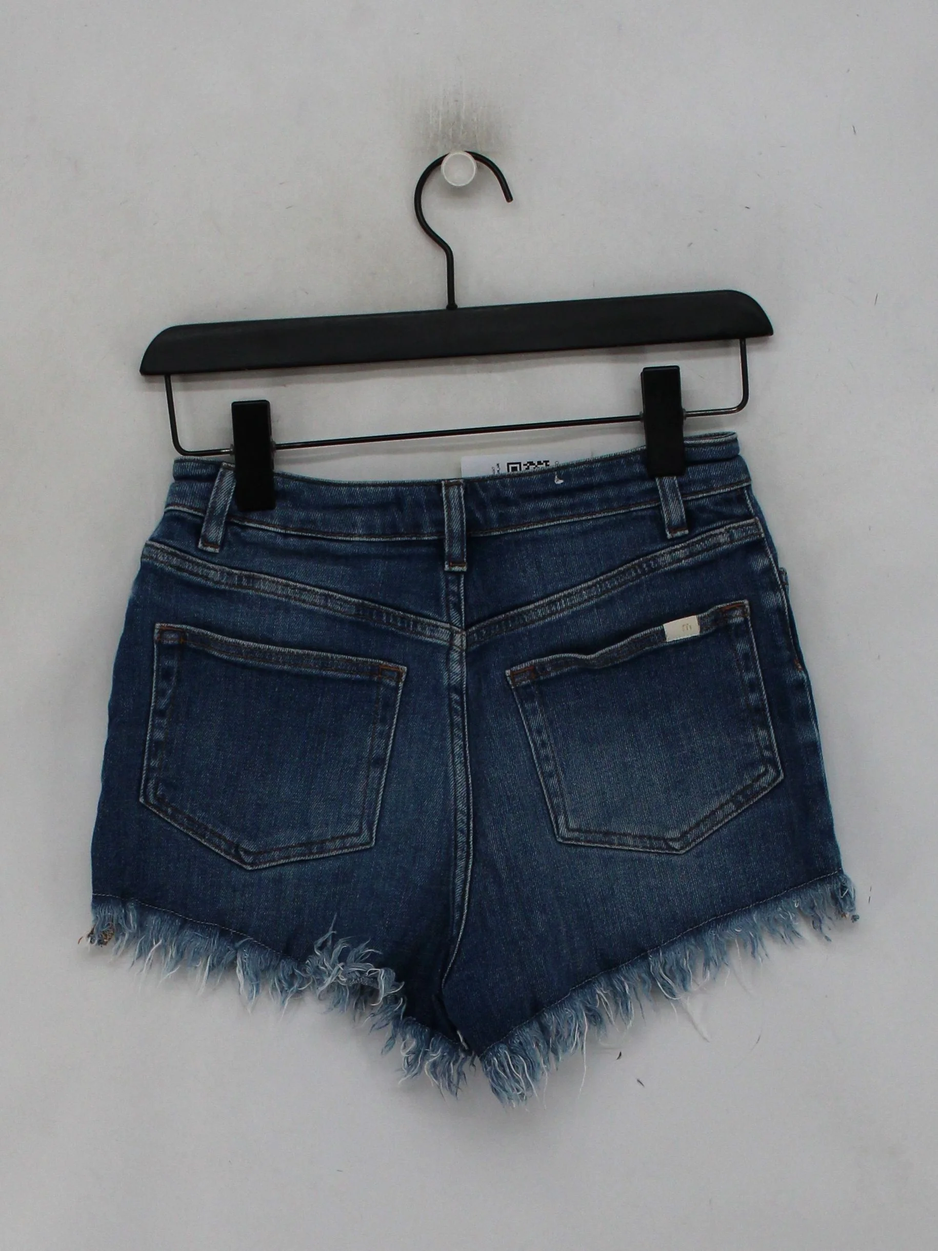 Maje Women's Shorts UK 8 Blue 100% Cotton Cut-Off - Image 2