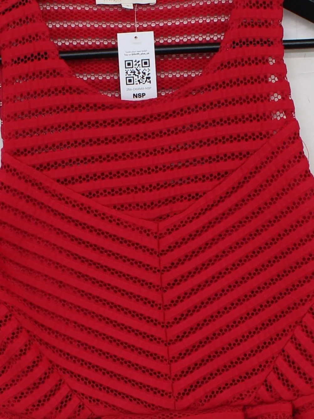 Maje Women's Top M Red 100% Other Sleeveless Round Neck Basic - Image 3