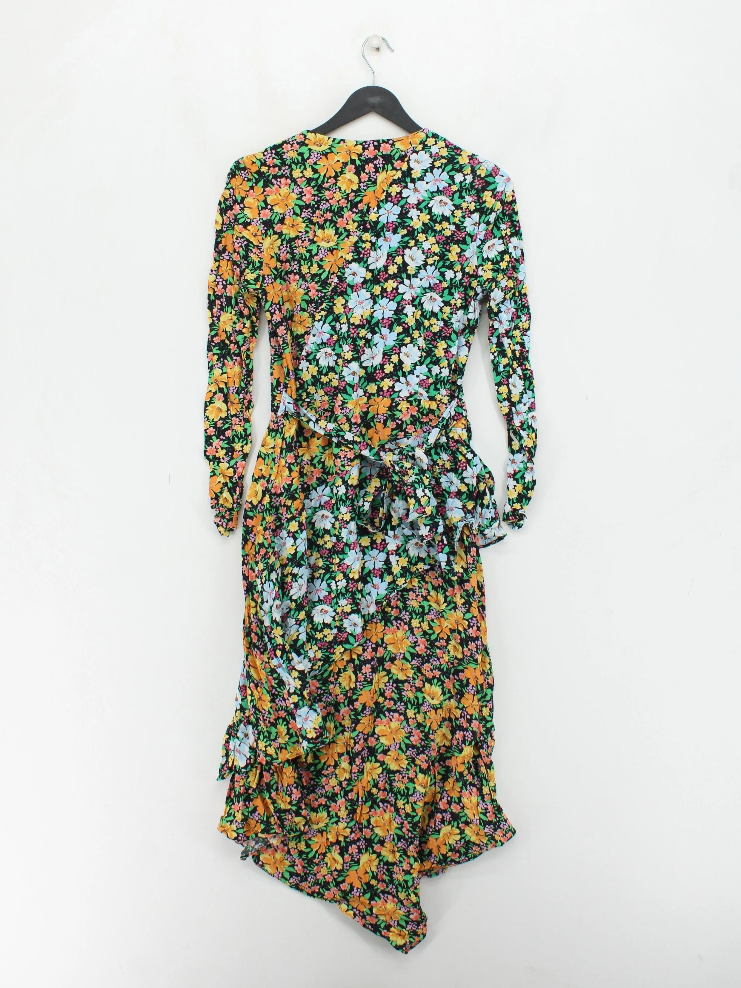 Maje Wrap Midi Dress UK10 in Multi - Image 2