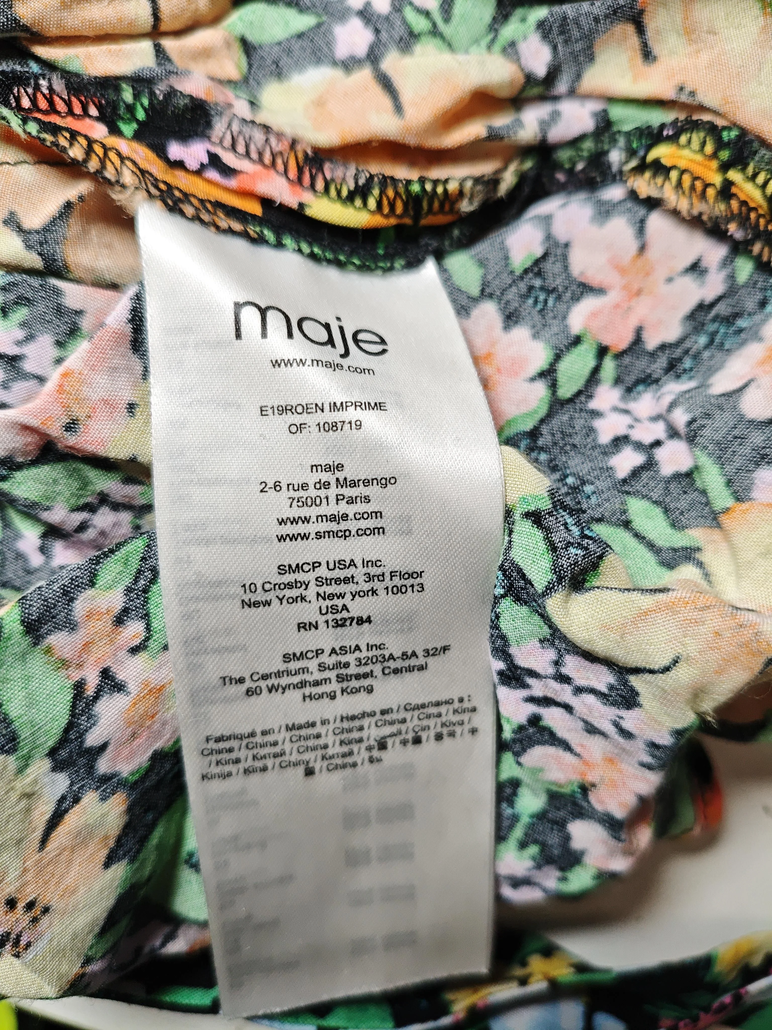 Maje Wrap Midi Dress UK10 in Multi - Image 6