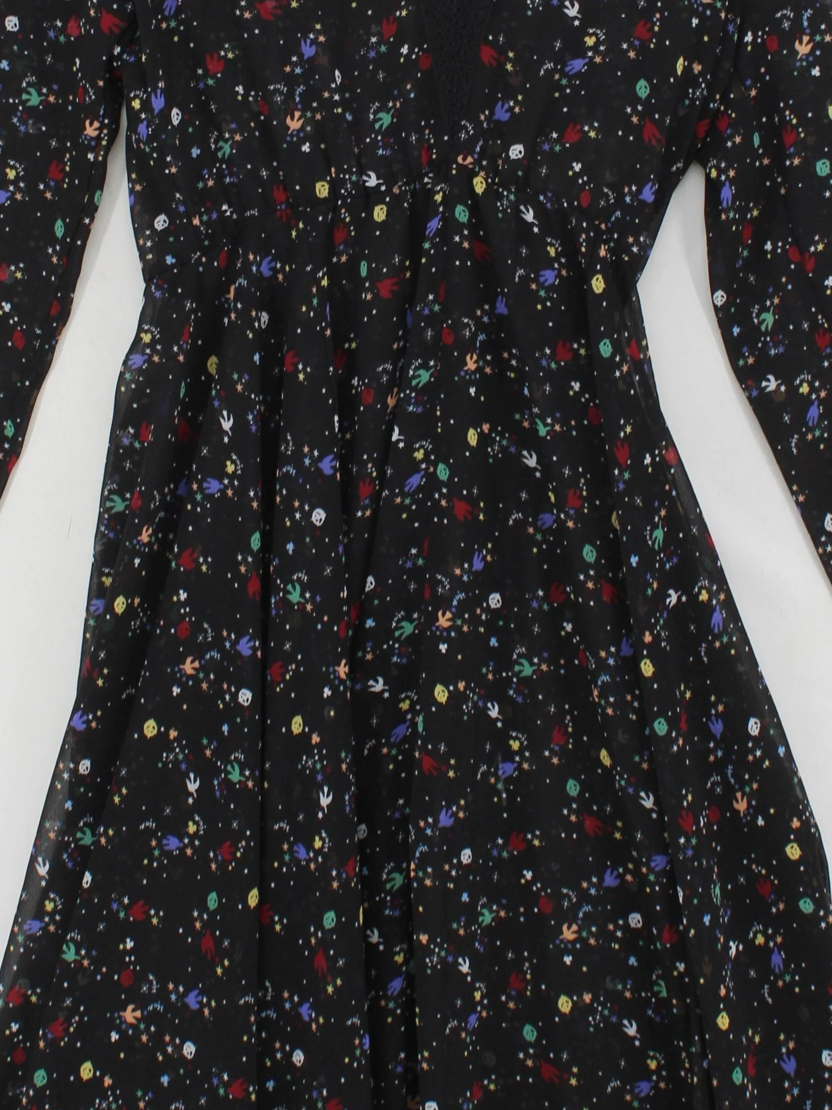 Maje Wrap Midi Dress UK6 in Black - Image 3