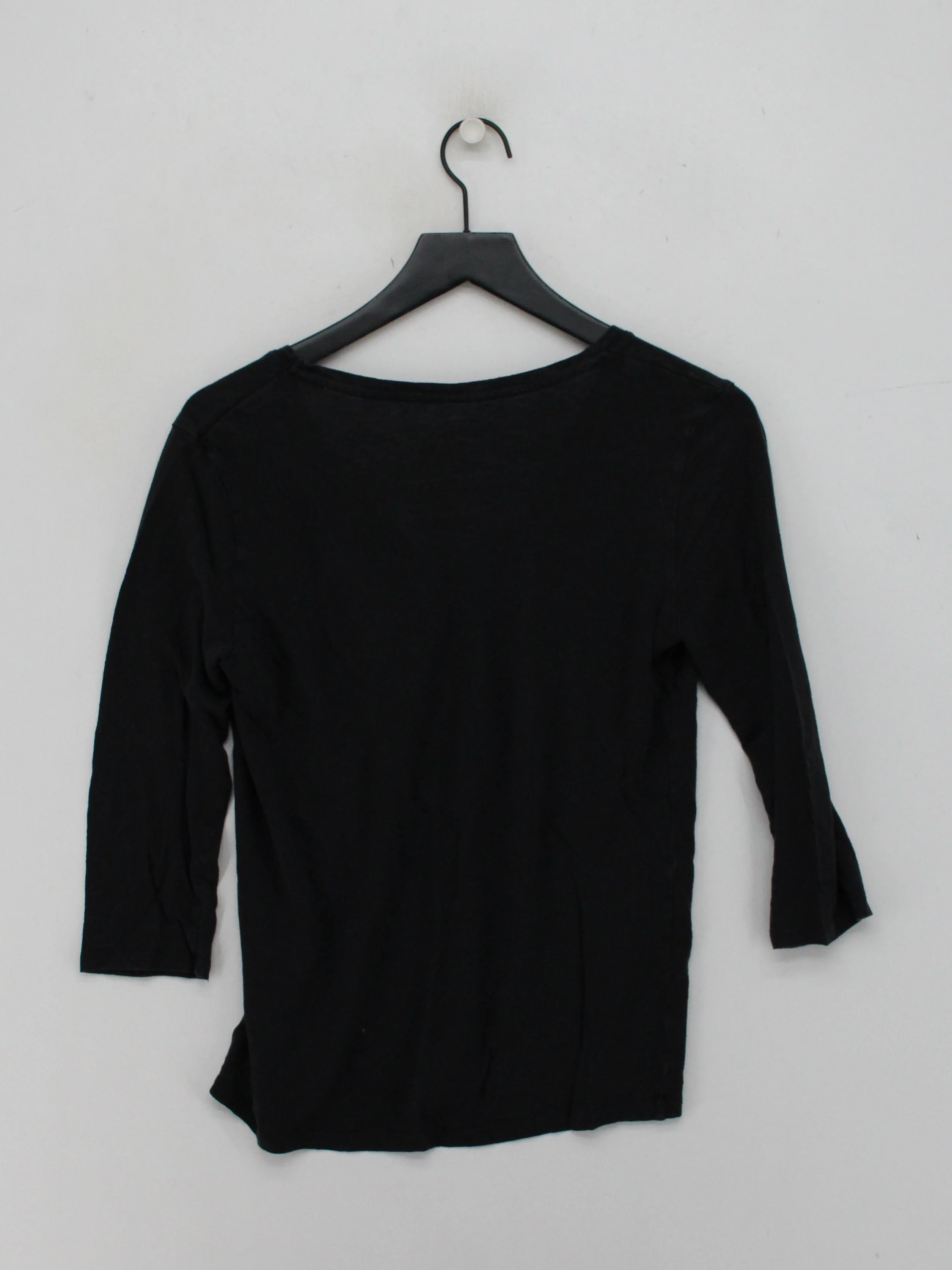 Majestic Filatures Women's Top M Black Linen with Elastane Basic - Image 2
