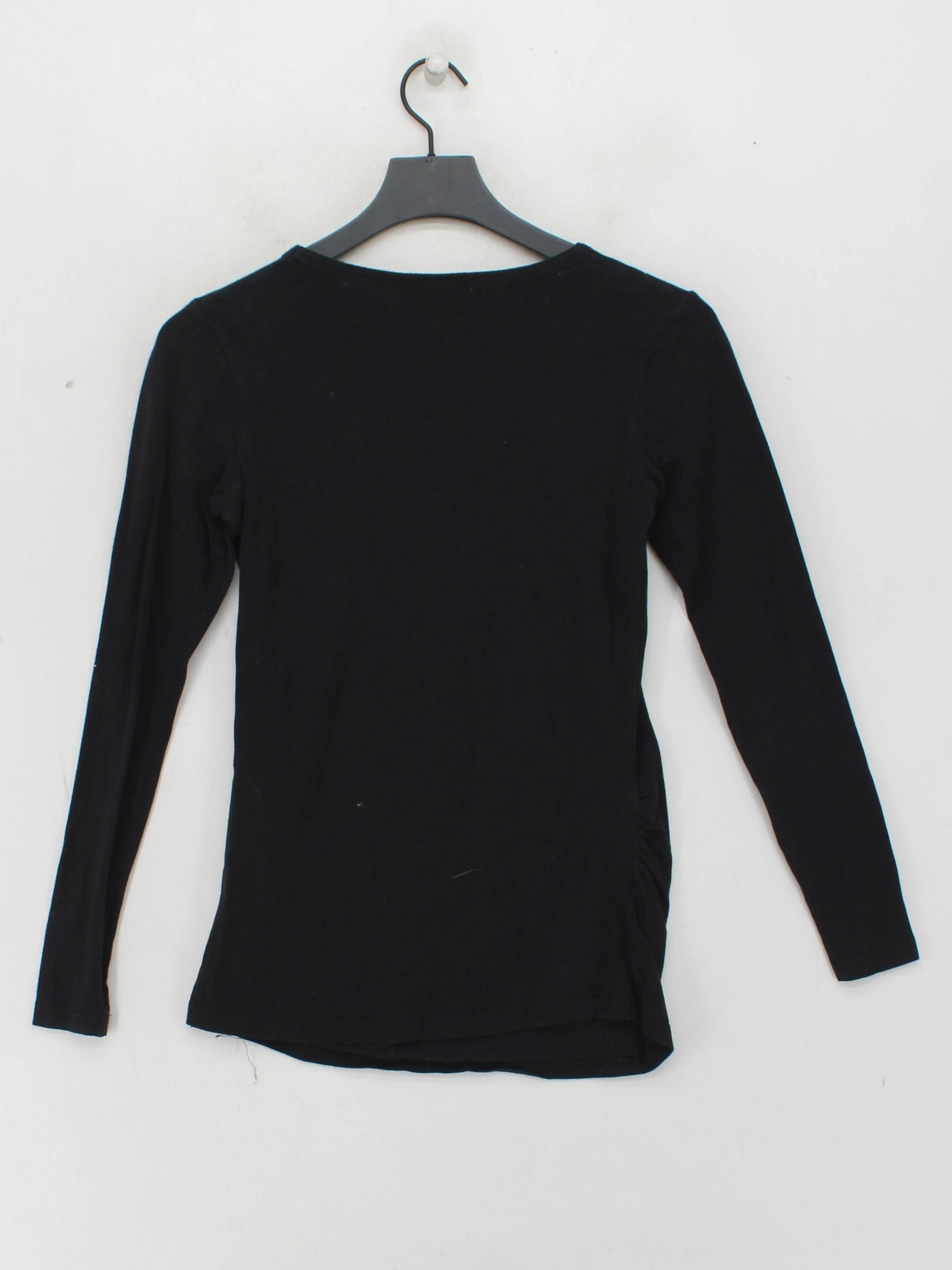 Mamas & Papas Women's Maternity Top UK 6 Black Cotton with Elastane Pullover - Image 2