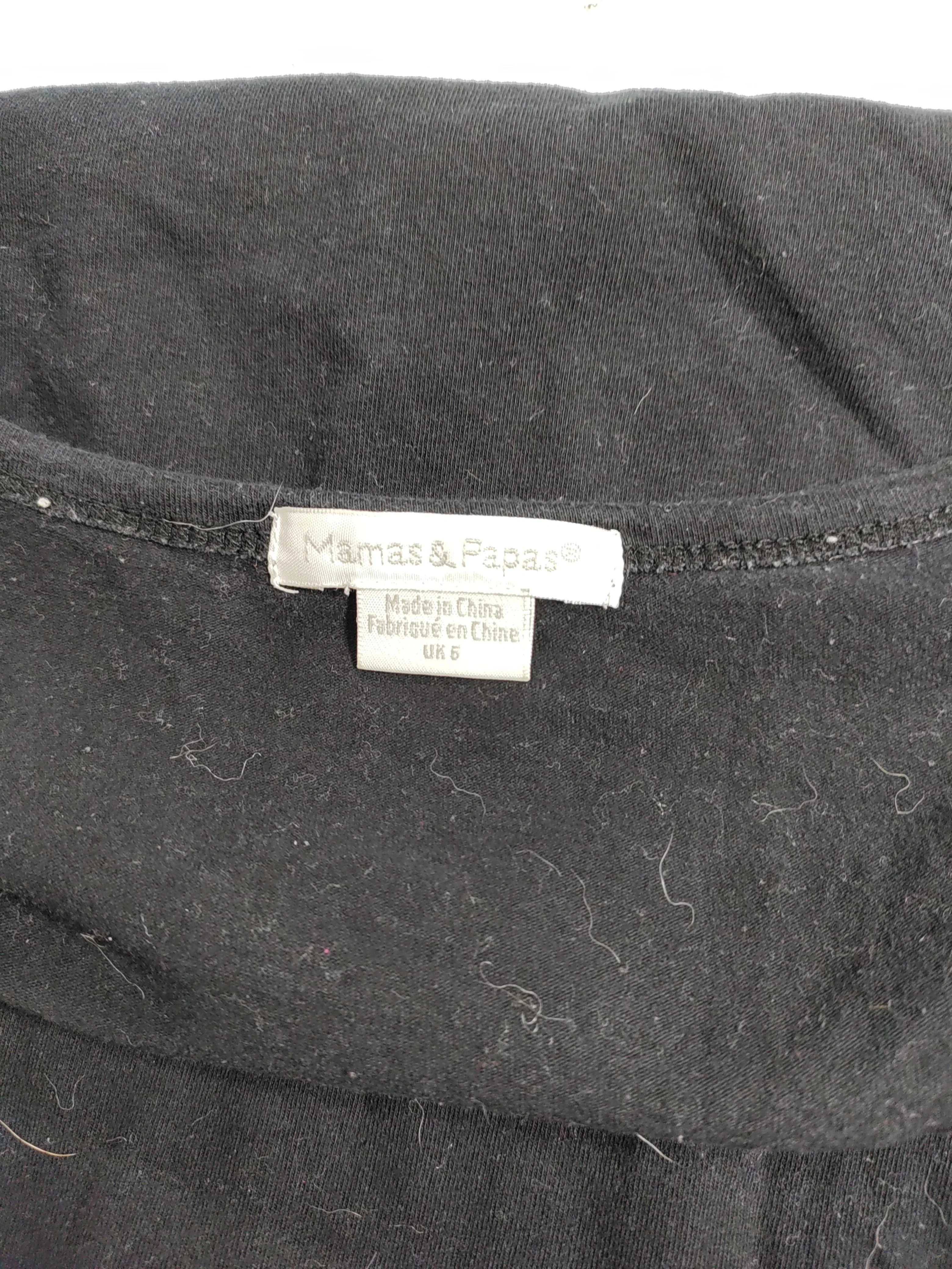 Mamas & Papas Women's Maternity Top UK 6 Black Cotton with Elastane Pullover - Image 5