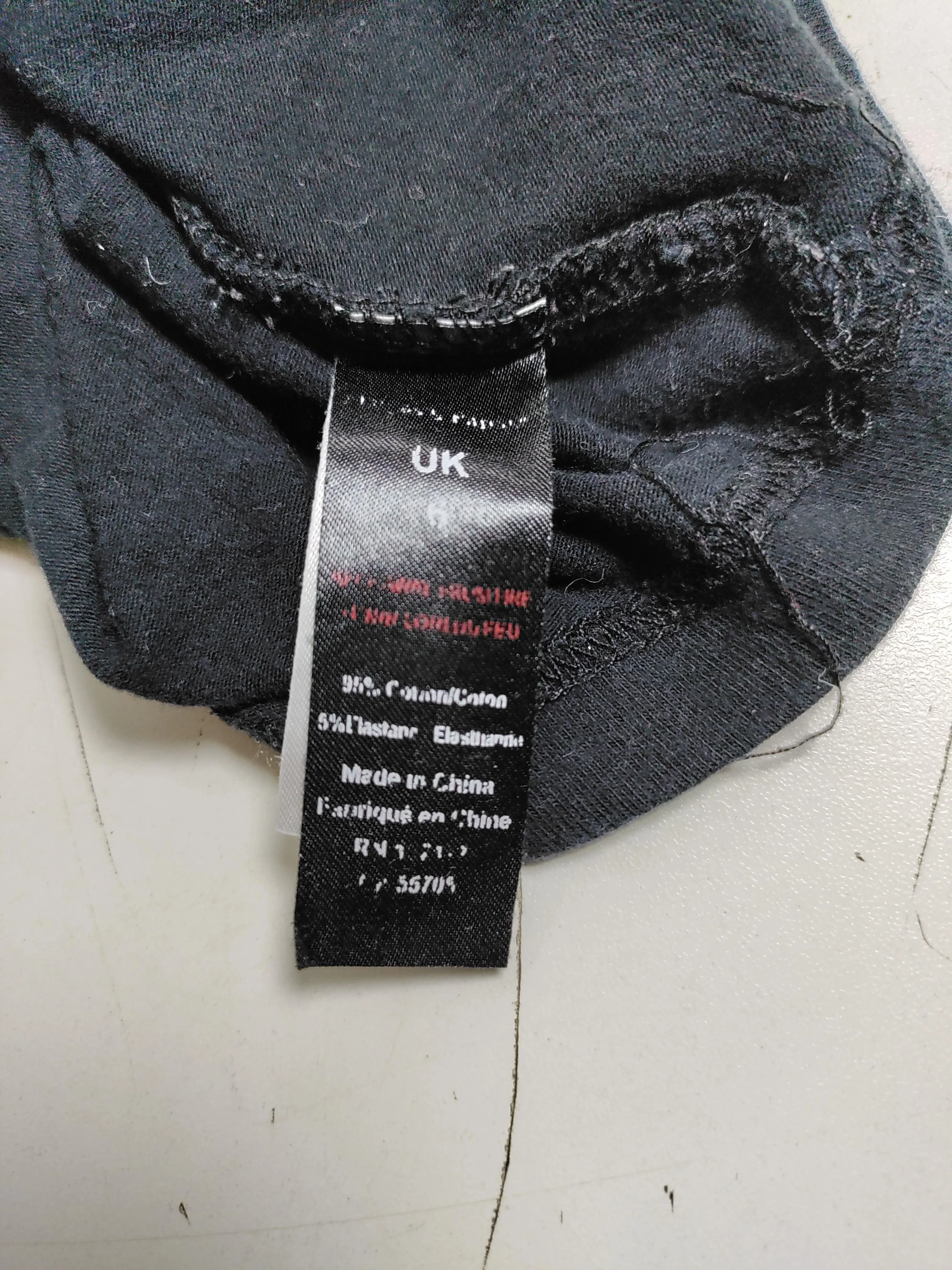 Mamas & Papas Women's Maternity Top UK 6 Black Cotton with Elastane Pullover - Image 6