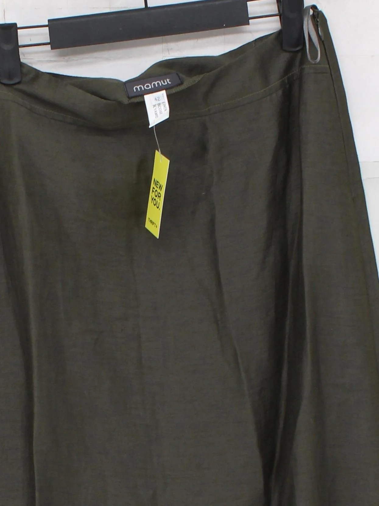 Mamut Women's Maxi Skirt UK 14 Green Linen with Viscose, Polyamide Long Maxi - Image 3