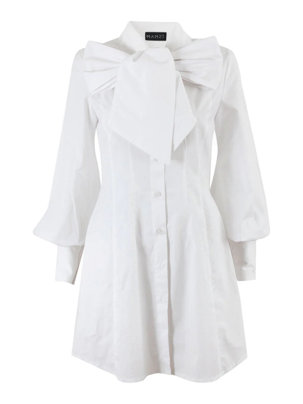 Mamzi Shirt Mini Dress M in White RRP £205