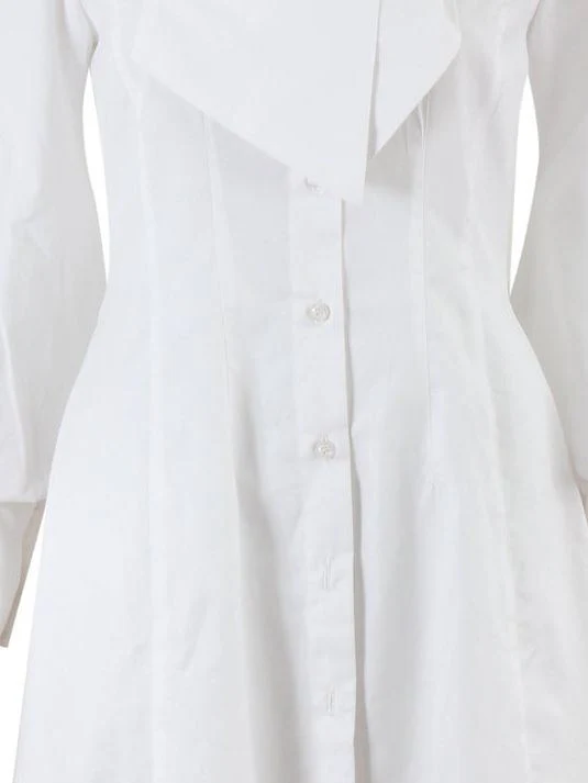 Mamzi Shirt Mini Dress M in White RRP £205 - Image 3