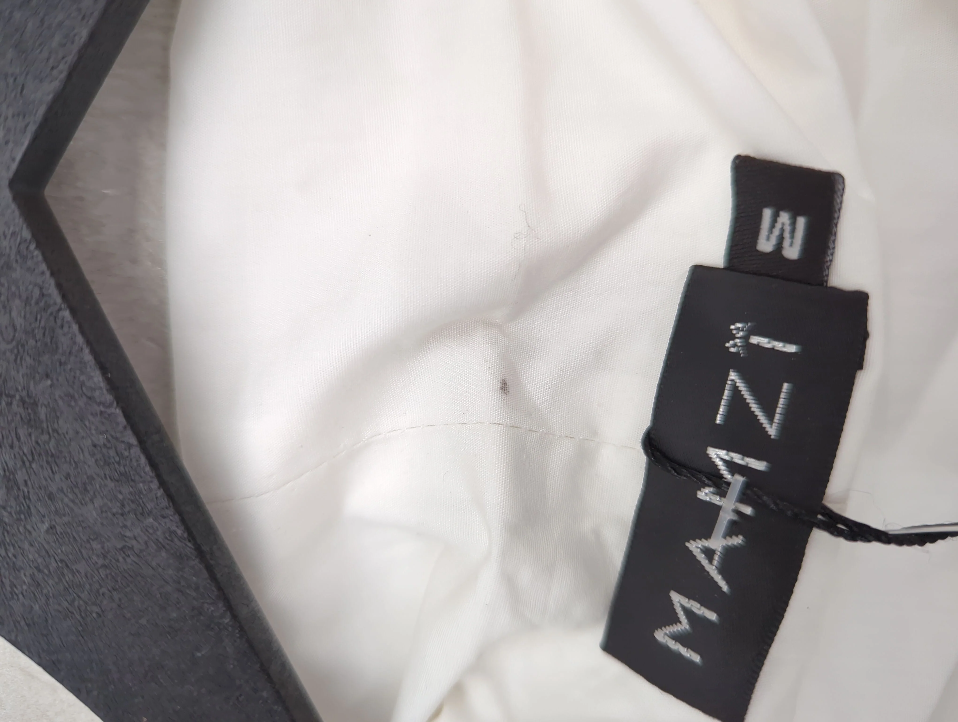 Mamzi Shirt Mini Dress M in White RRP £205 - Image 5